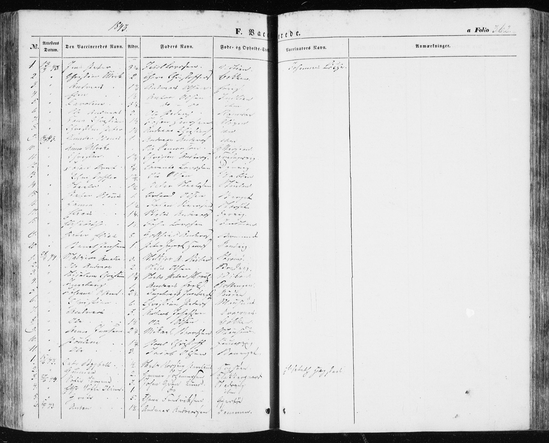 Ministerialprotokoller, klokkerbøker og fødselsregistre - Sør-Trøndelag, SAT/A-1456/634/L0529: Parish register (official) no. 634A05, 1843-1851, p. 362