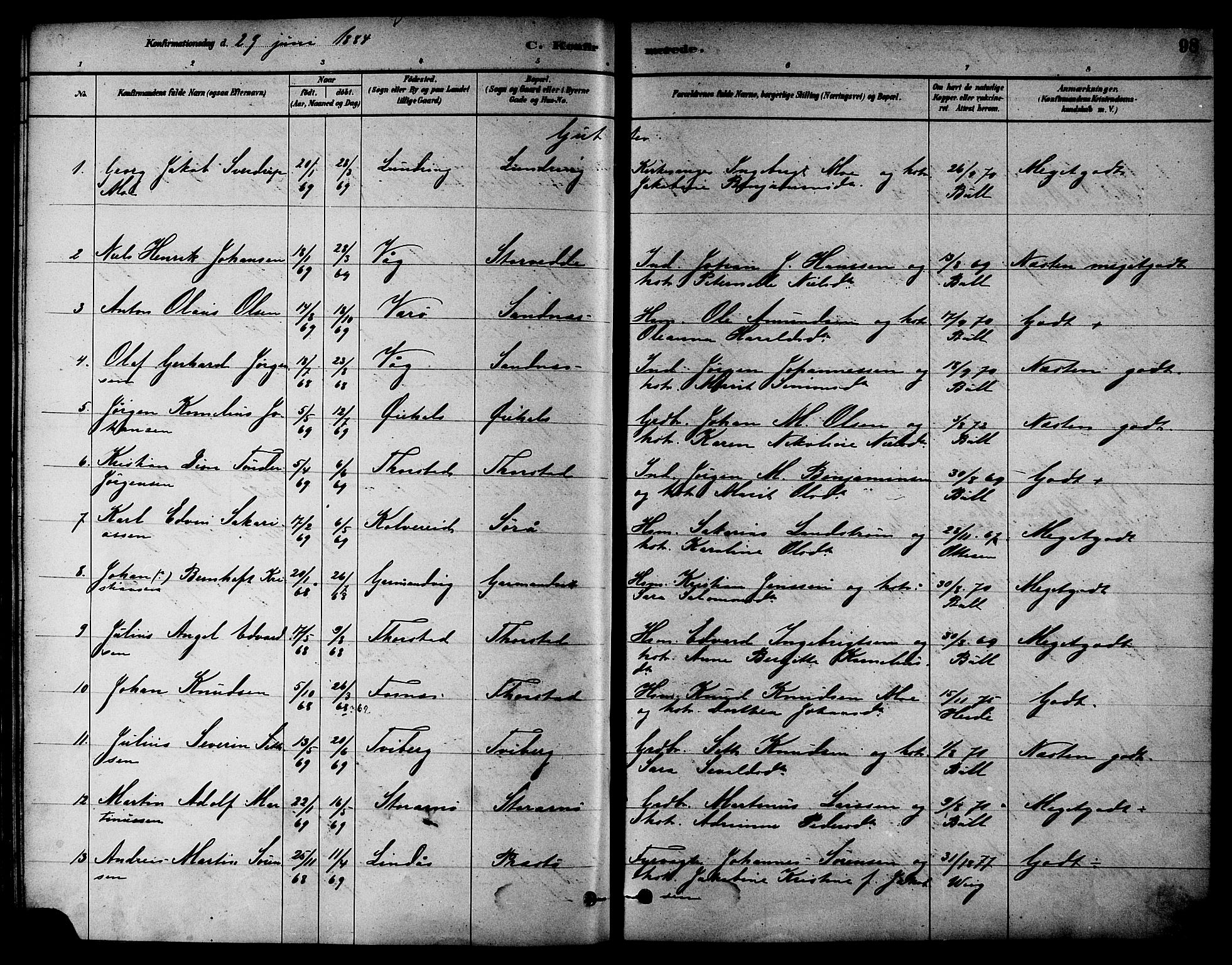 Ministerialprotokoller, klokkerbøker og fødselsregistre - Nord-Trøndelag, SAT/A-1458/784/L0672: Parish register (official) no. 784A07, 1880-1887, p. 98