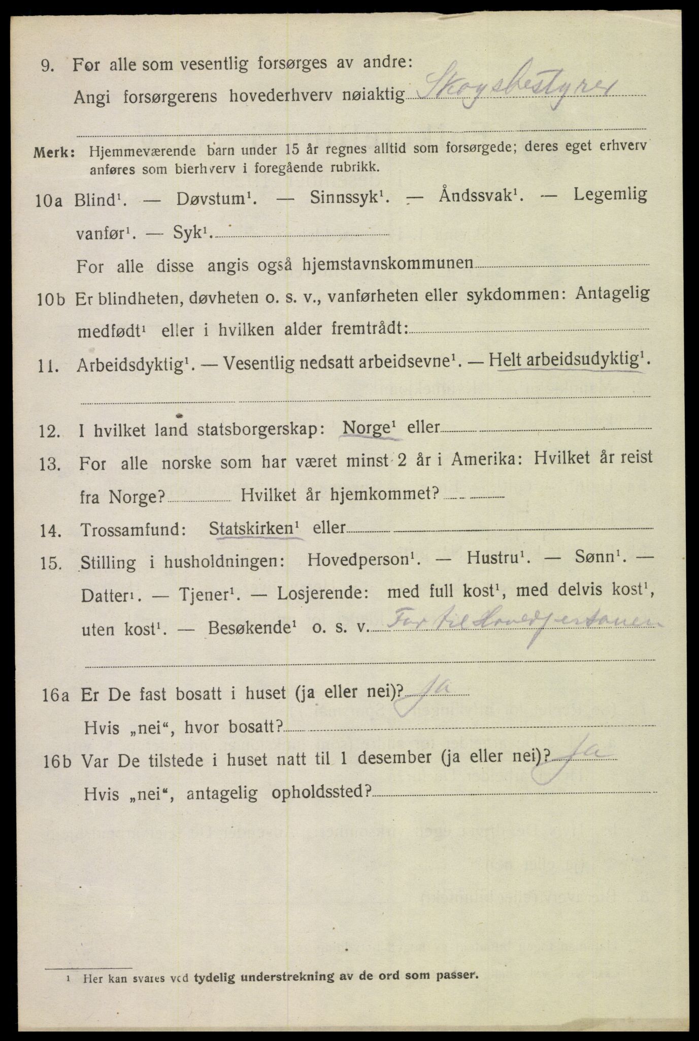 SAH, 1920 census for Stor-Elvdal, 1920, p. 8865