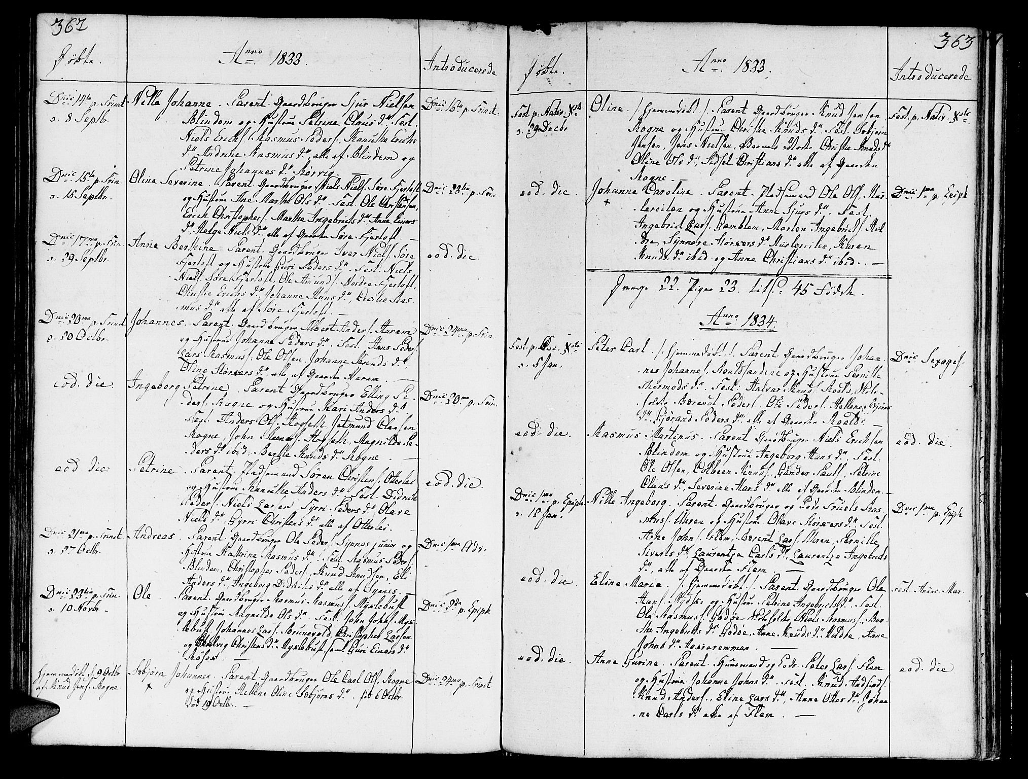 Ministerialprotokoller, klokkerbøker og fødselsregistre - Møre og Romsdal, SAT/A-1454/536/L0494: Parish register (official) no. 536A03, 1803-1836, p. 362-363