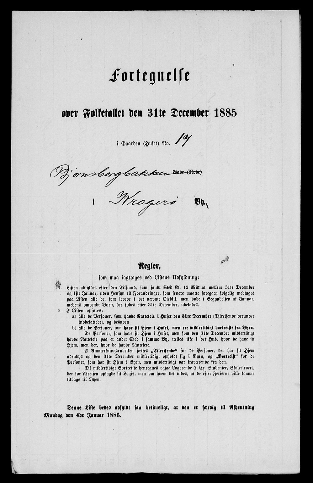 SAKO, 1885 census for 0801 Kragerø, 1885, p. 918