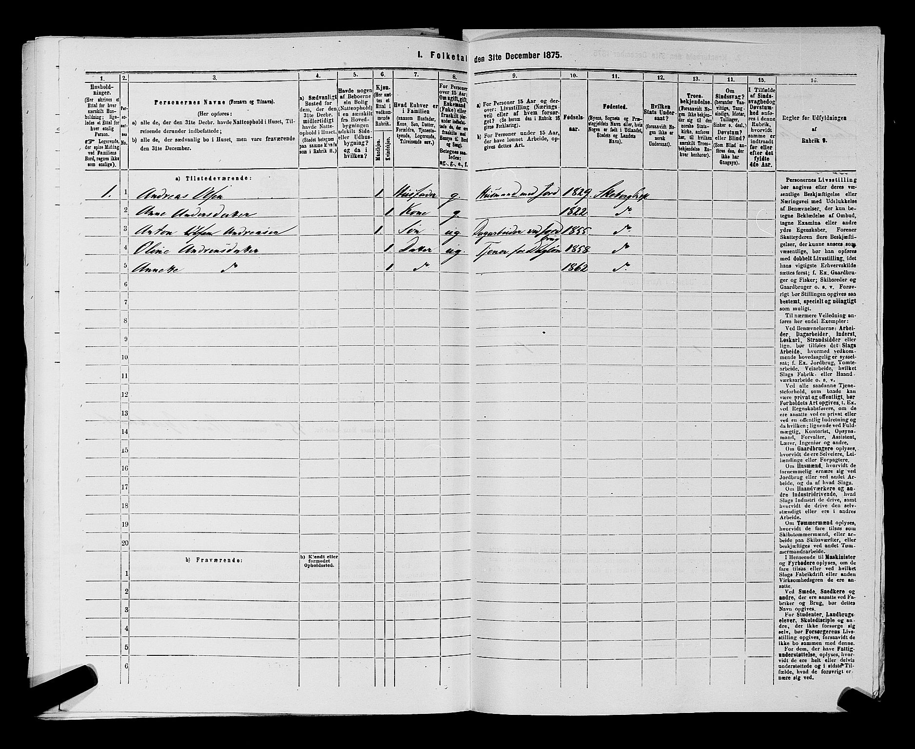 RA, 1875 census for 0115P Skjeberg, 1875, p. 371