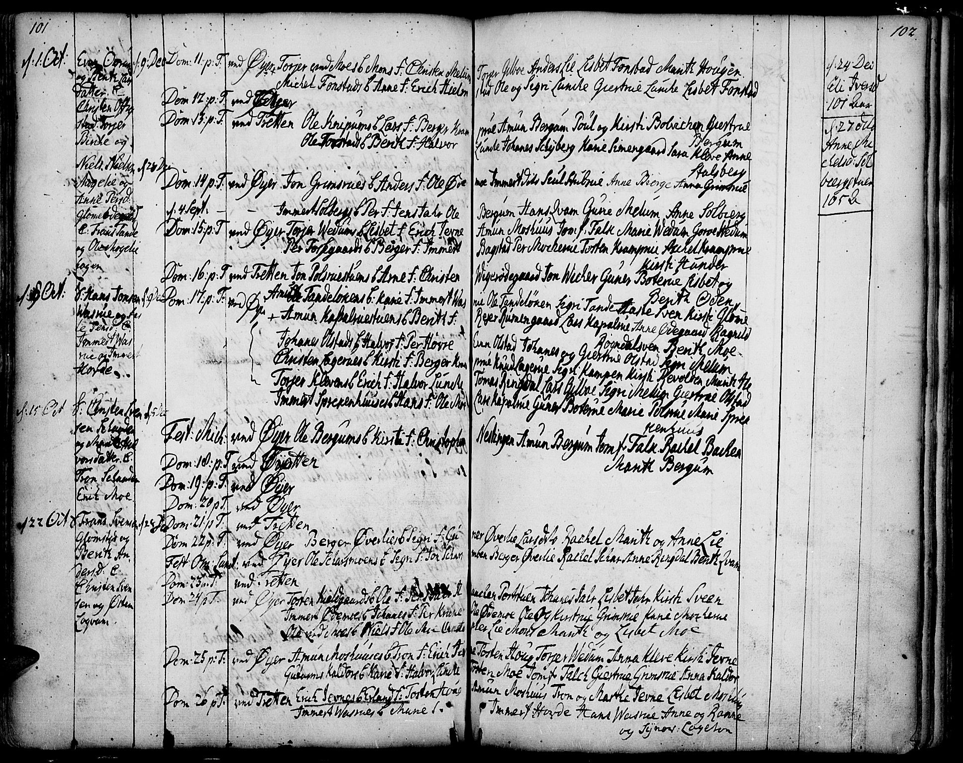 Øyer prestekontor, SAH/PREST-084/H/Ha/Haa/L0002: Parish register (official) no. 2, 1733-1784, p. 101-102