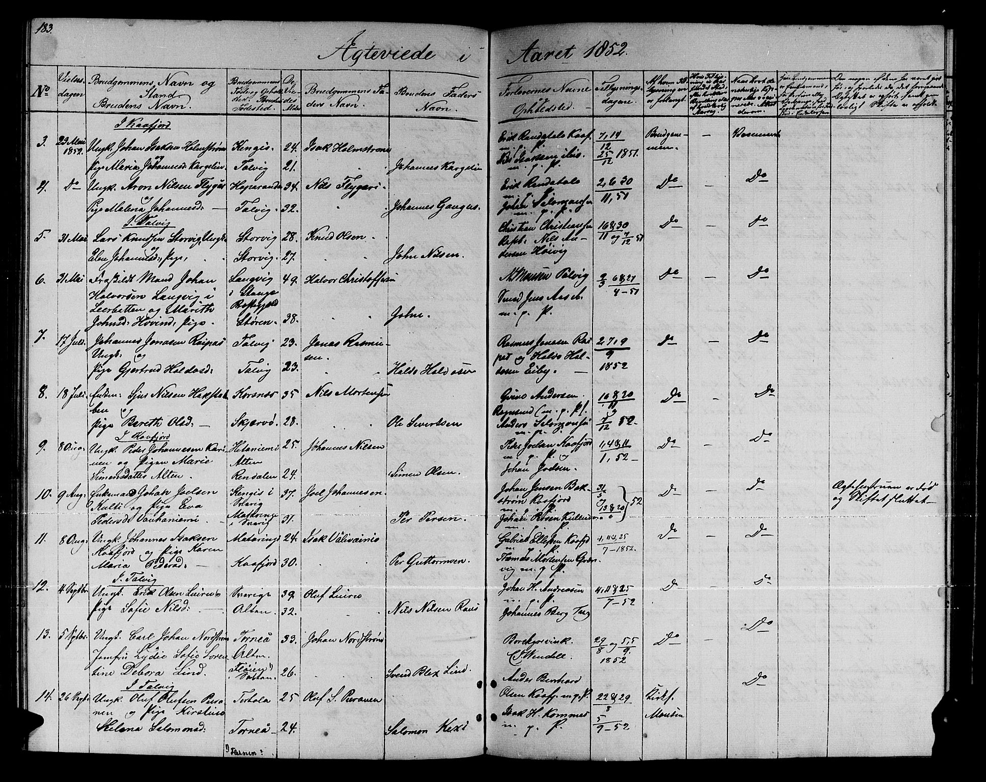Talvik sokneprestkontor, SATØ/S-1337/H/Hb/L0001klokker: Parish register (copy) no. 1, 1847-1863, p. 183