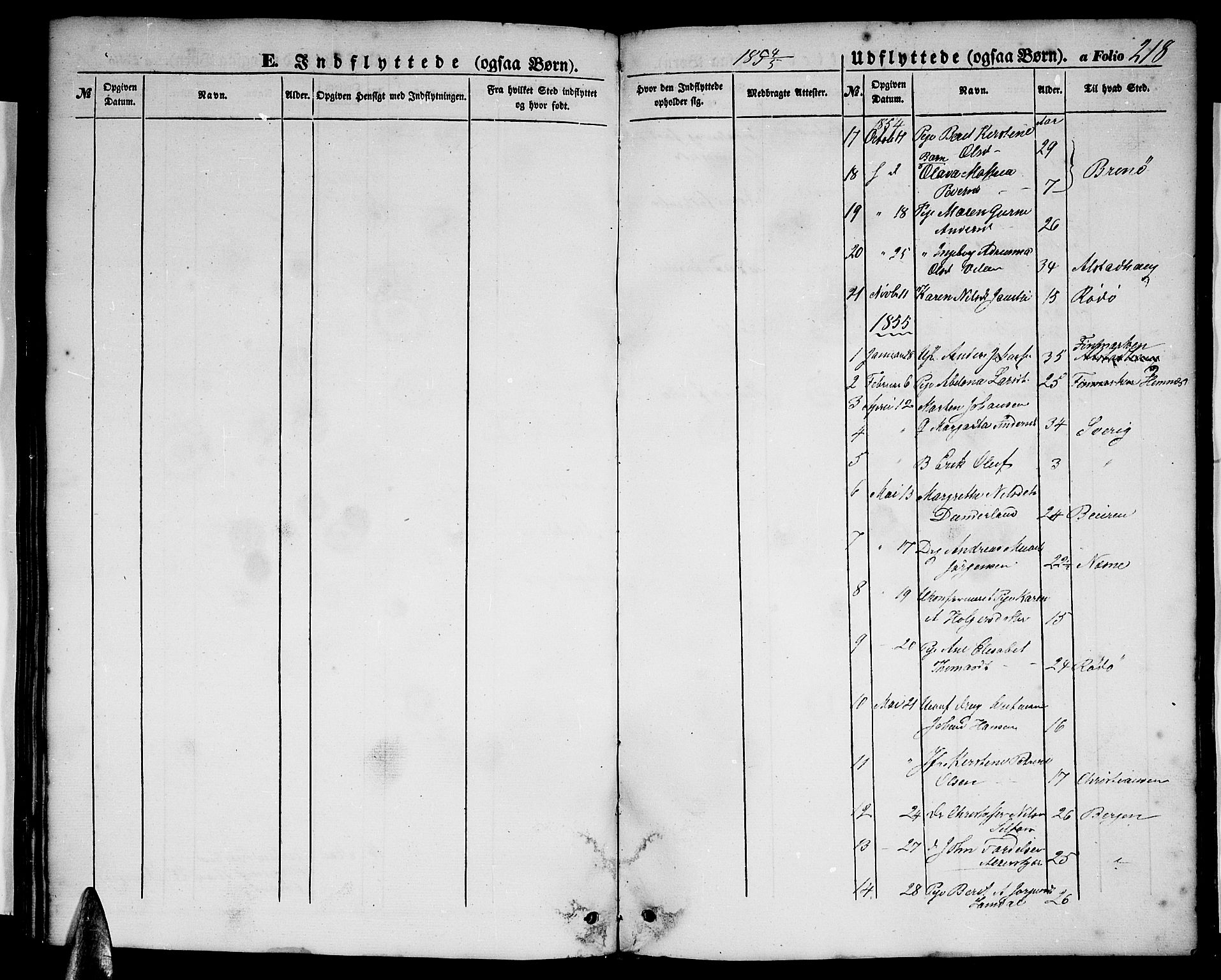 Ministerialprotokoller, klokkerbøker og fødselsregistre - Nordland, SAT/A-1459/827/L0414: Parish register (copy) no. 827C03, 1853-1865, p. 218