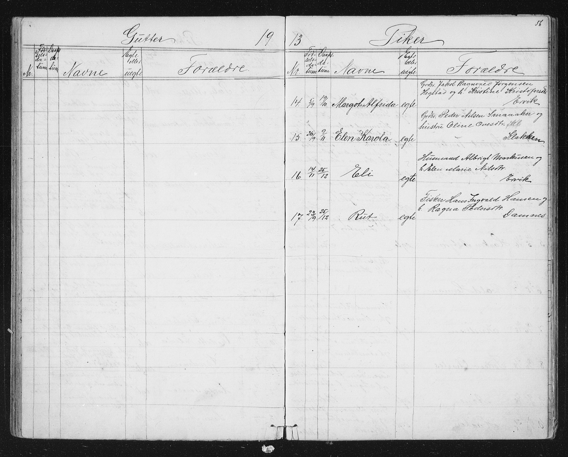 Ministerialprotokoller, klokkerbøker og fødselsregistre - Sør-Trøndelag, SAT/A-1456/651/L0647: Parish register (copy) no. 651C01, 1866-1914, p. 56