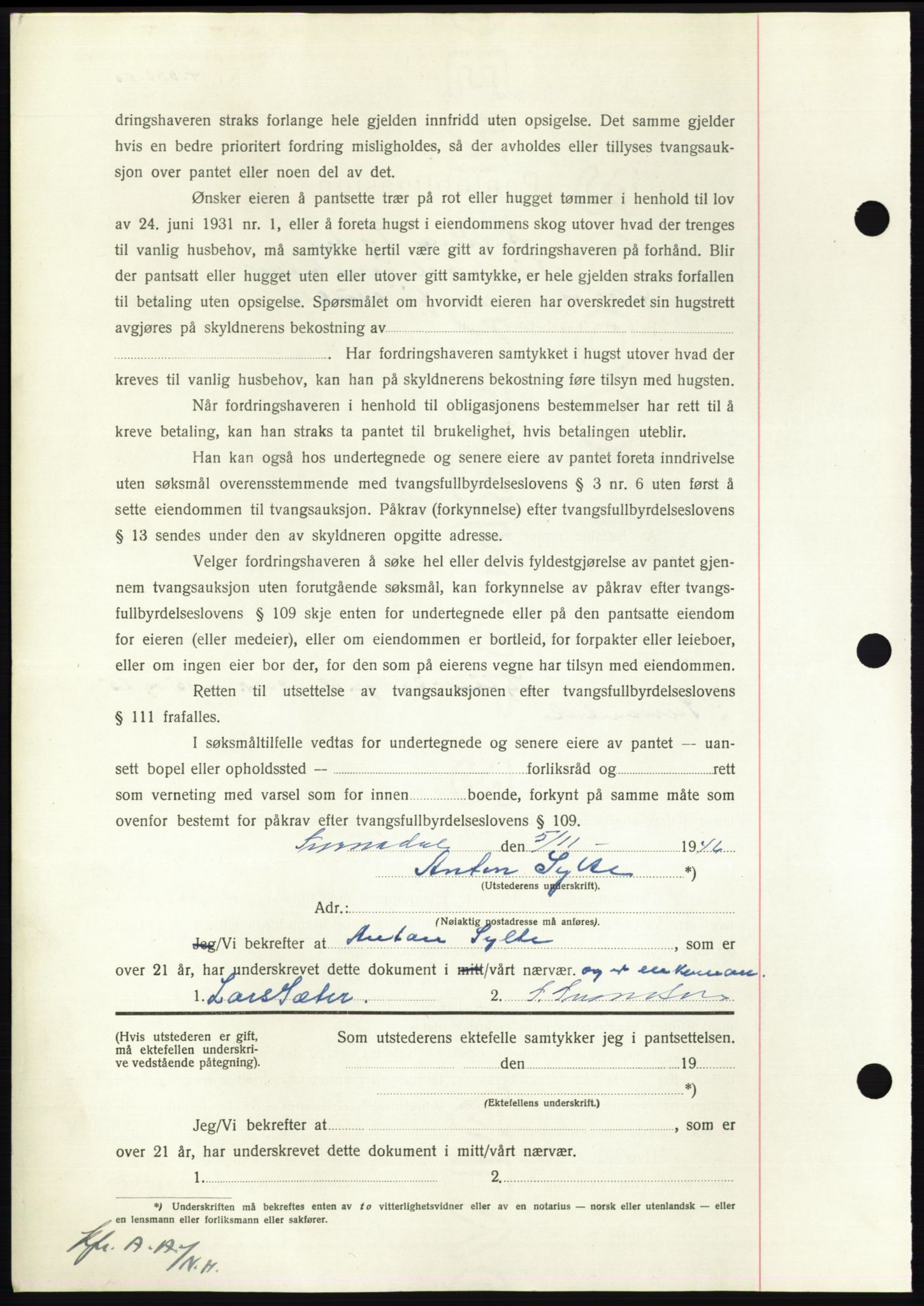 Nordmøre sorenskriveri, AV/SAT-A-4132/1/2/2Ca: Mortgage book no. B95, 1946-1947, Diary no: : 2474/1946