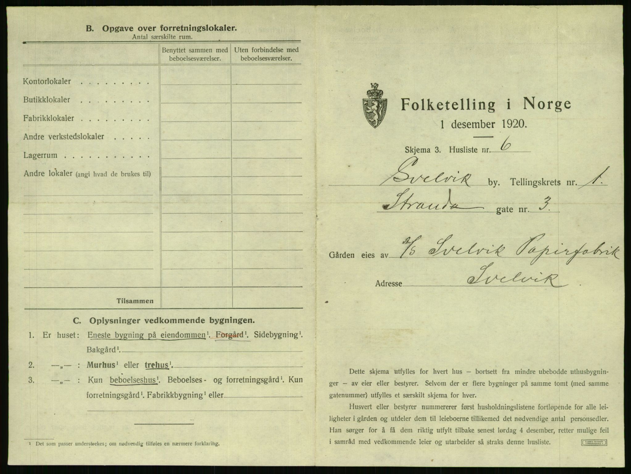 SAKO, 1920 census for Svelvik, 1920, p. 27