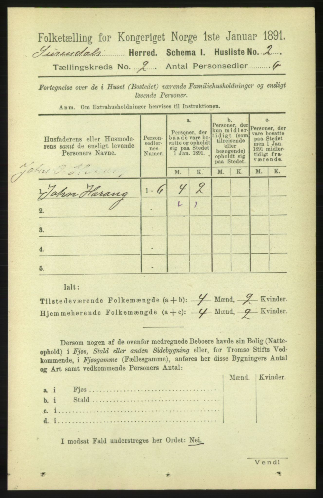 RA, 1891 census for 1566 Surnadal, 1891, p. 472