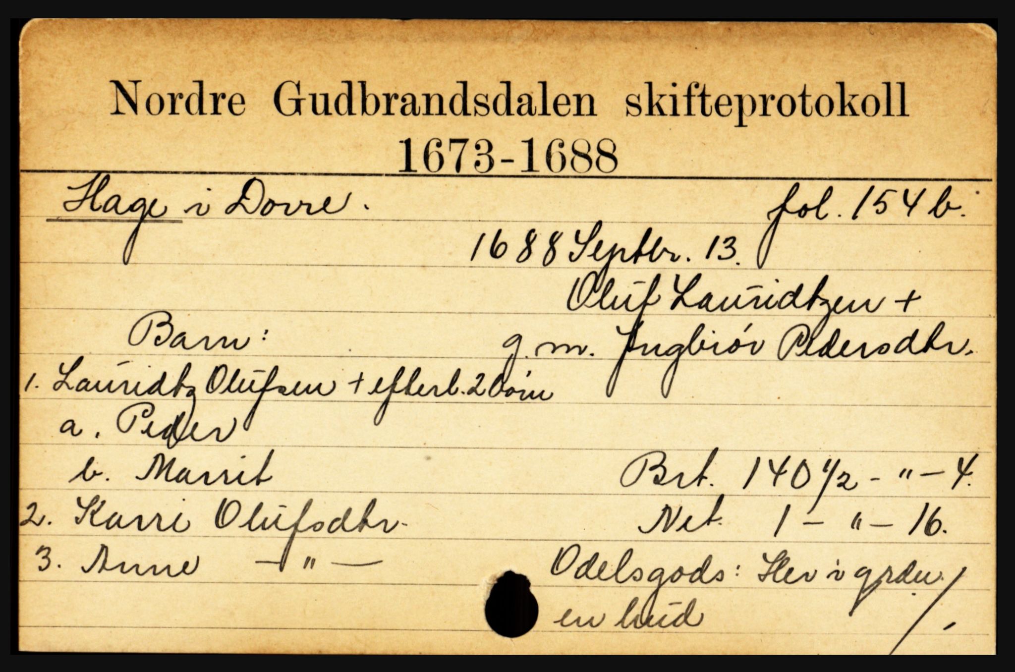 Nord-Gudbrandsdal tingrett, SAH/TING-002/J, 1658-1900, p. 4389