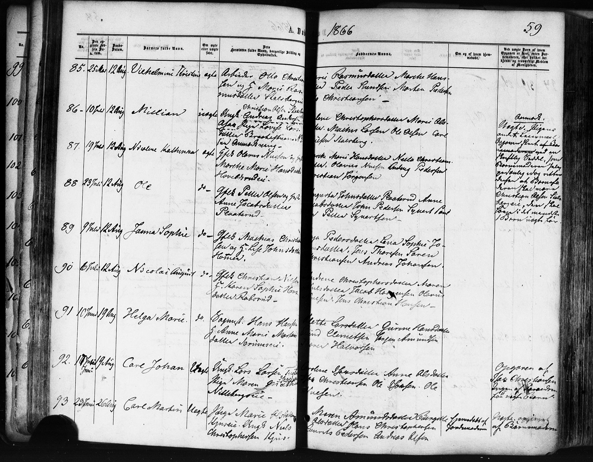 Skedsmo prestekontor Kirkebøker, SAO/A-10033a/F/Fa/L0011: Parish register (official) no. I 11, 1866-1876, p. 59
