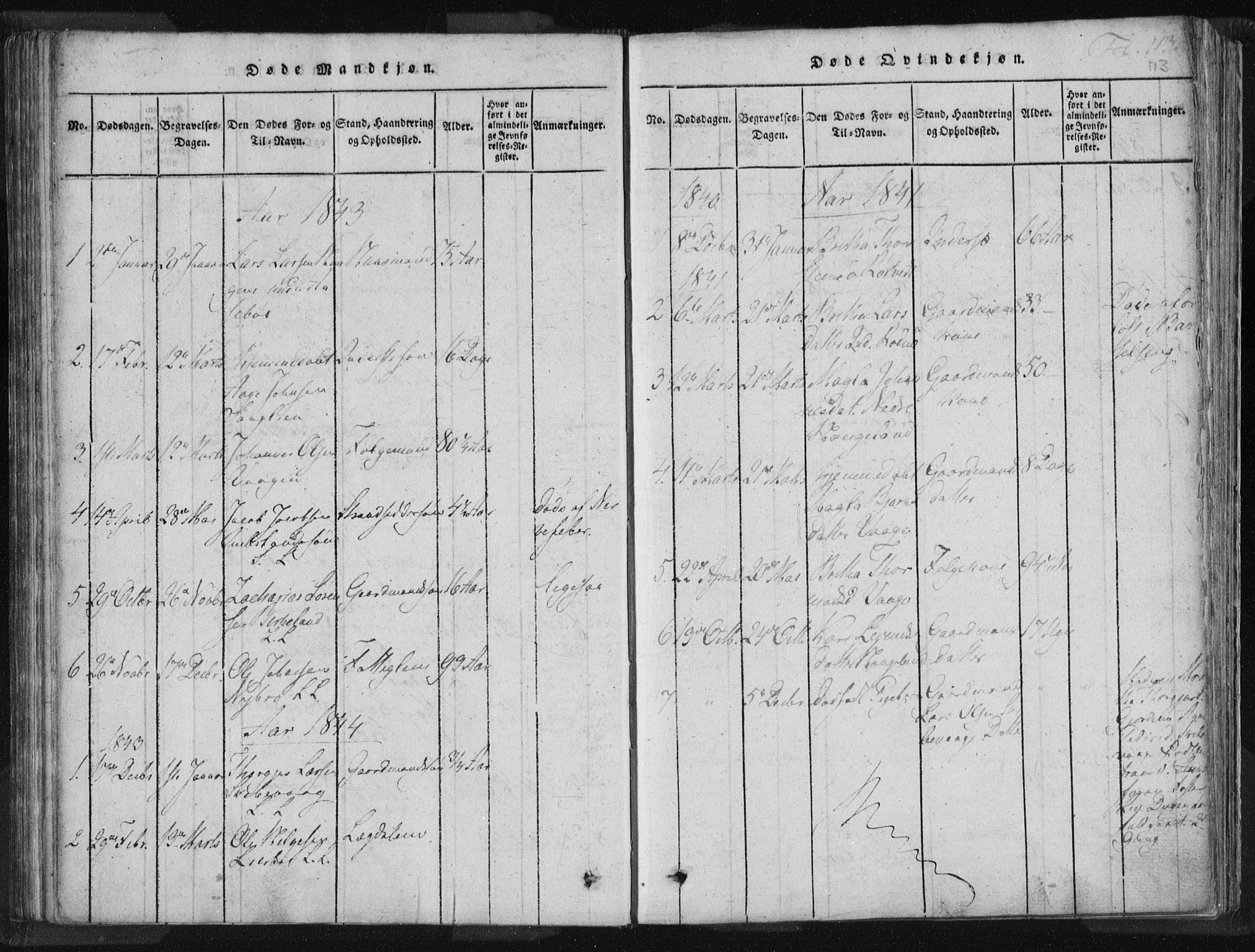 Vikedal sokneprestkontor, AV/SAST-A-101840/01/IV: Parish register (official) no. A 5, 1817-1850, p. 113