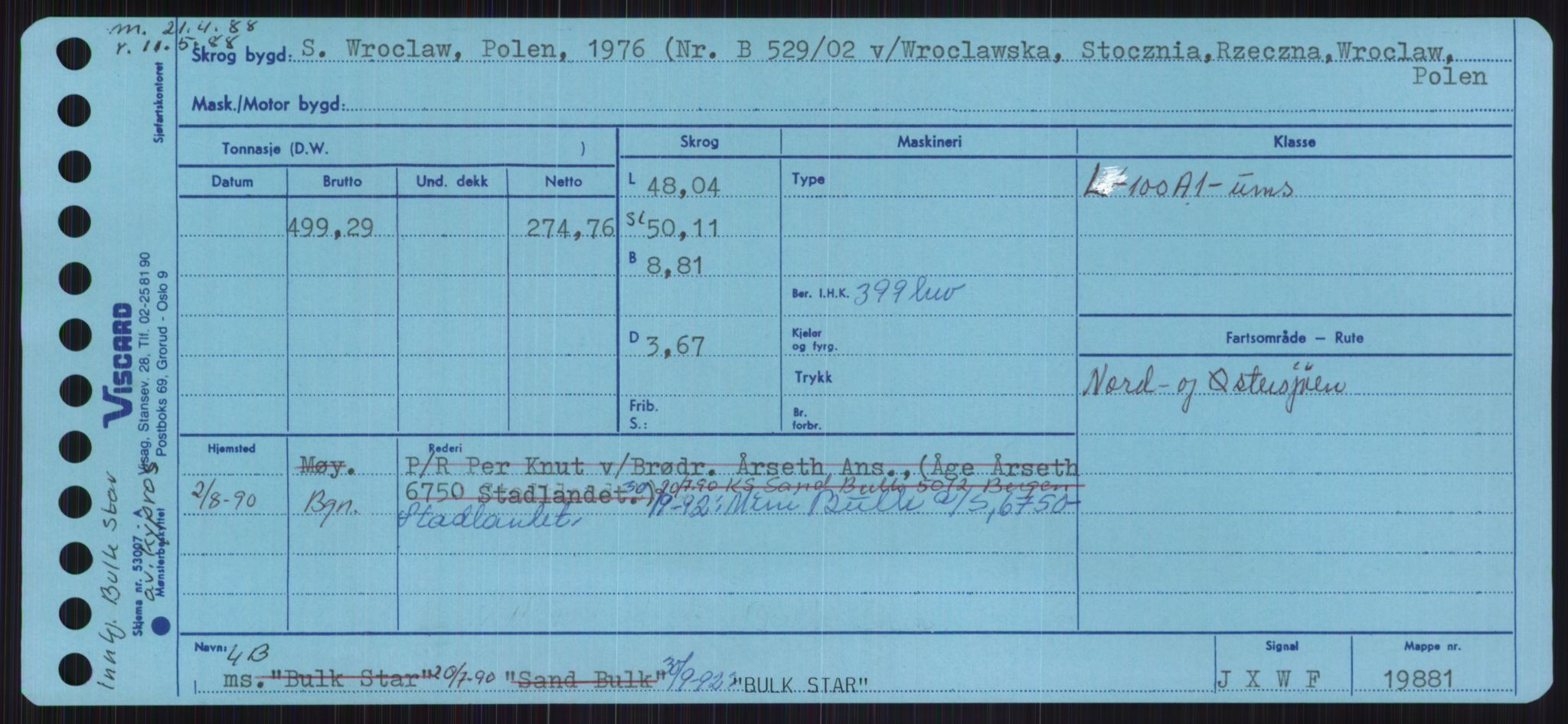 Sjøfartsdirektoratet med forløpere, Skipsmålingen, RA/S-1627/H/Ha/L0001/0002: Fartøy, A-Eig / Fartøy Bjør-Eig, p. 399