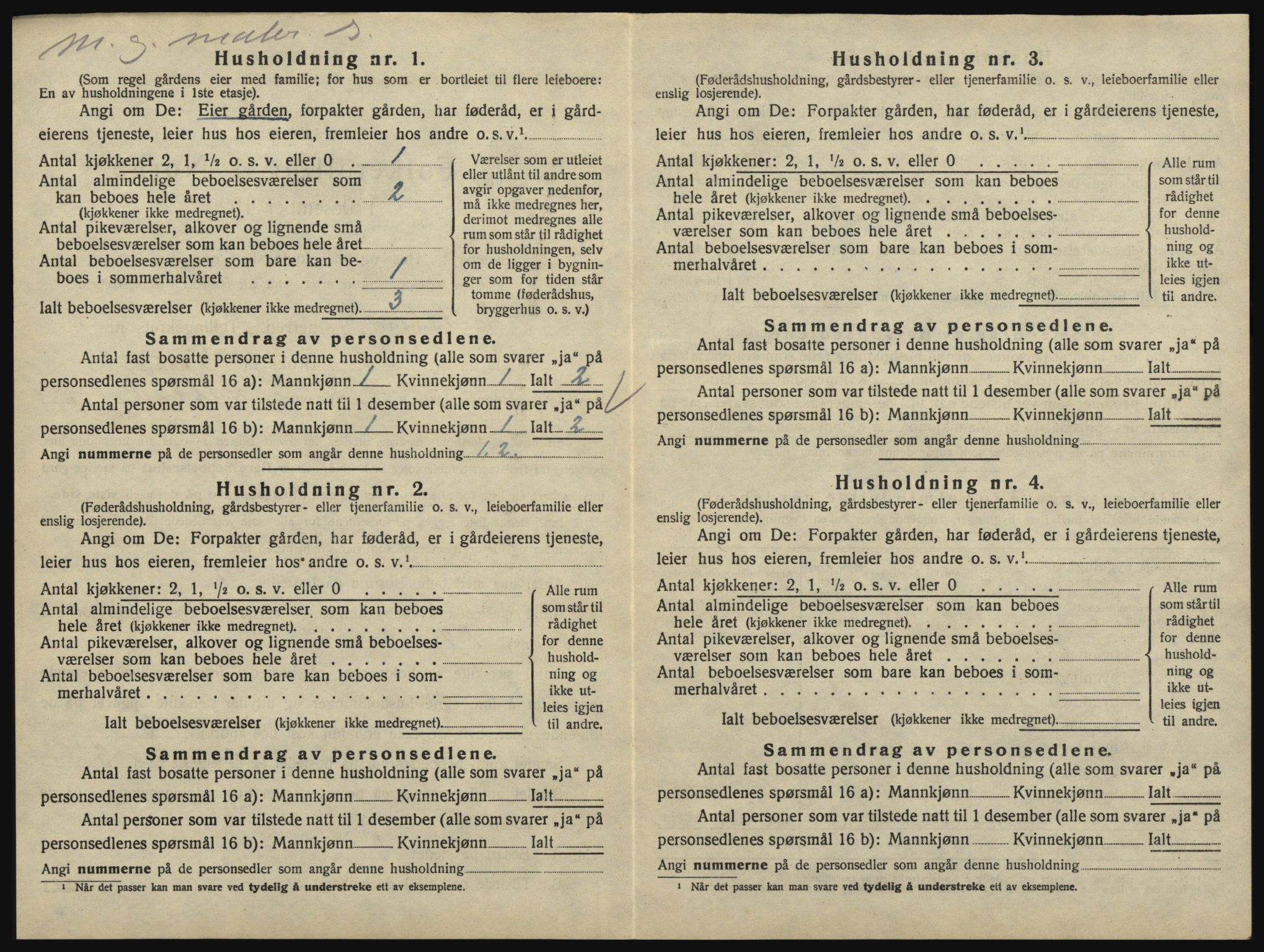 SAO, 1920 census for Eidsberg, 1920, p. 416