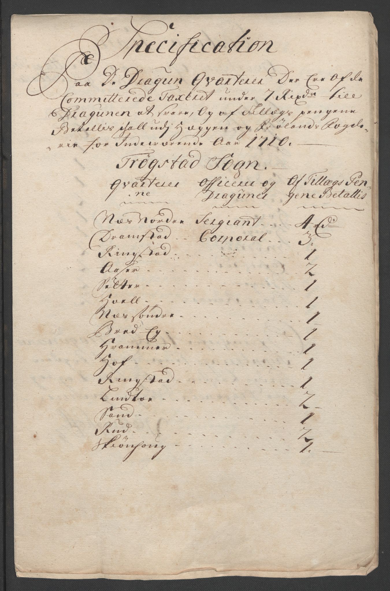 Rentekammeret inntil 1814, Reviderte regnskaper, Fogderegnskap, RA/EA-4092/R07/L0302: Fogderegnskap Rakkestad, Heggen og Frøland, 1710, p. 290