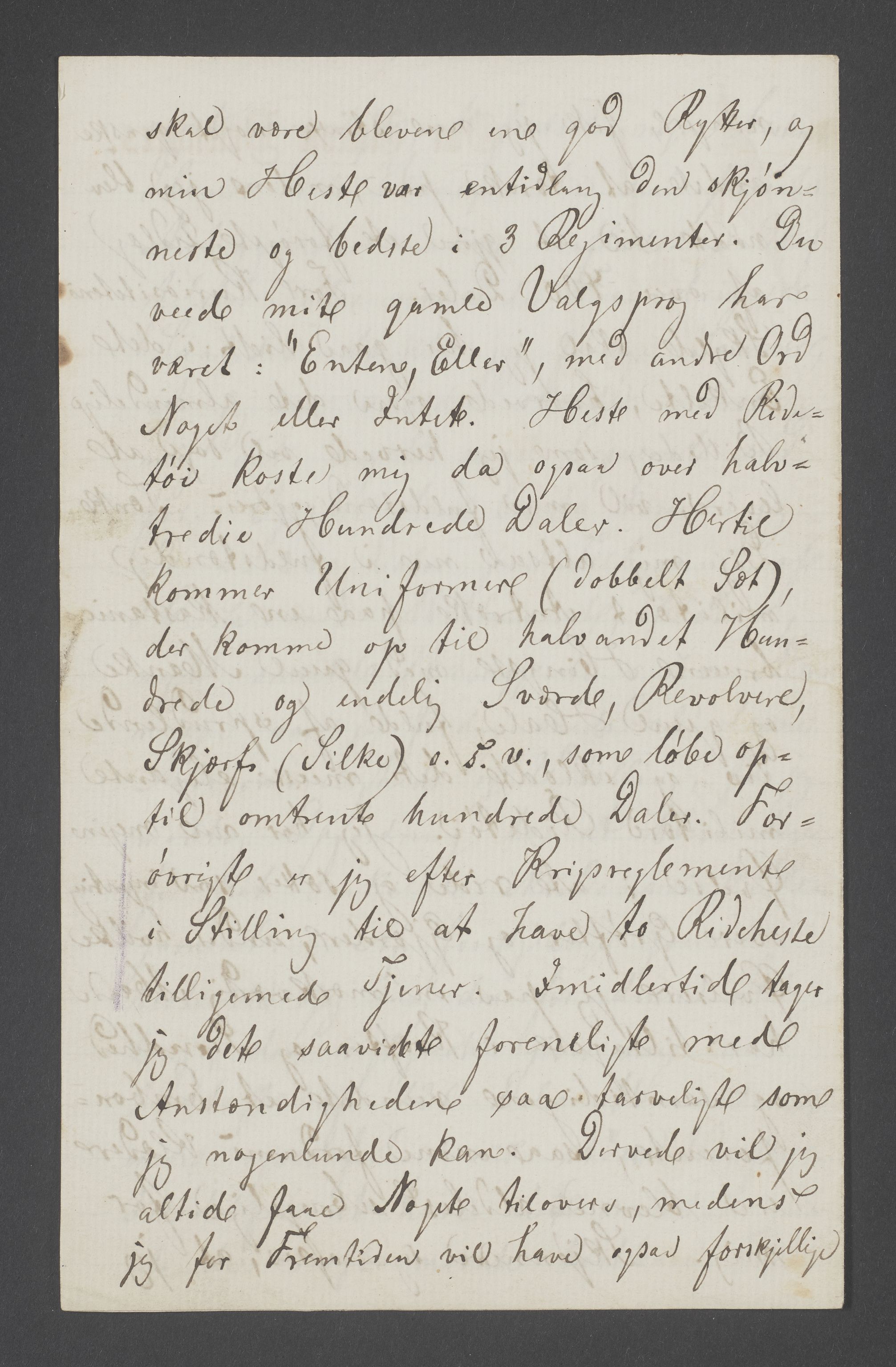 Søren Johan Hanssen, cand. med., IKAM/P-00148/G/L0001/0003: Private brev / Brev 25.03.1862, 1862