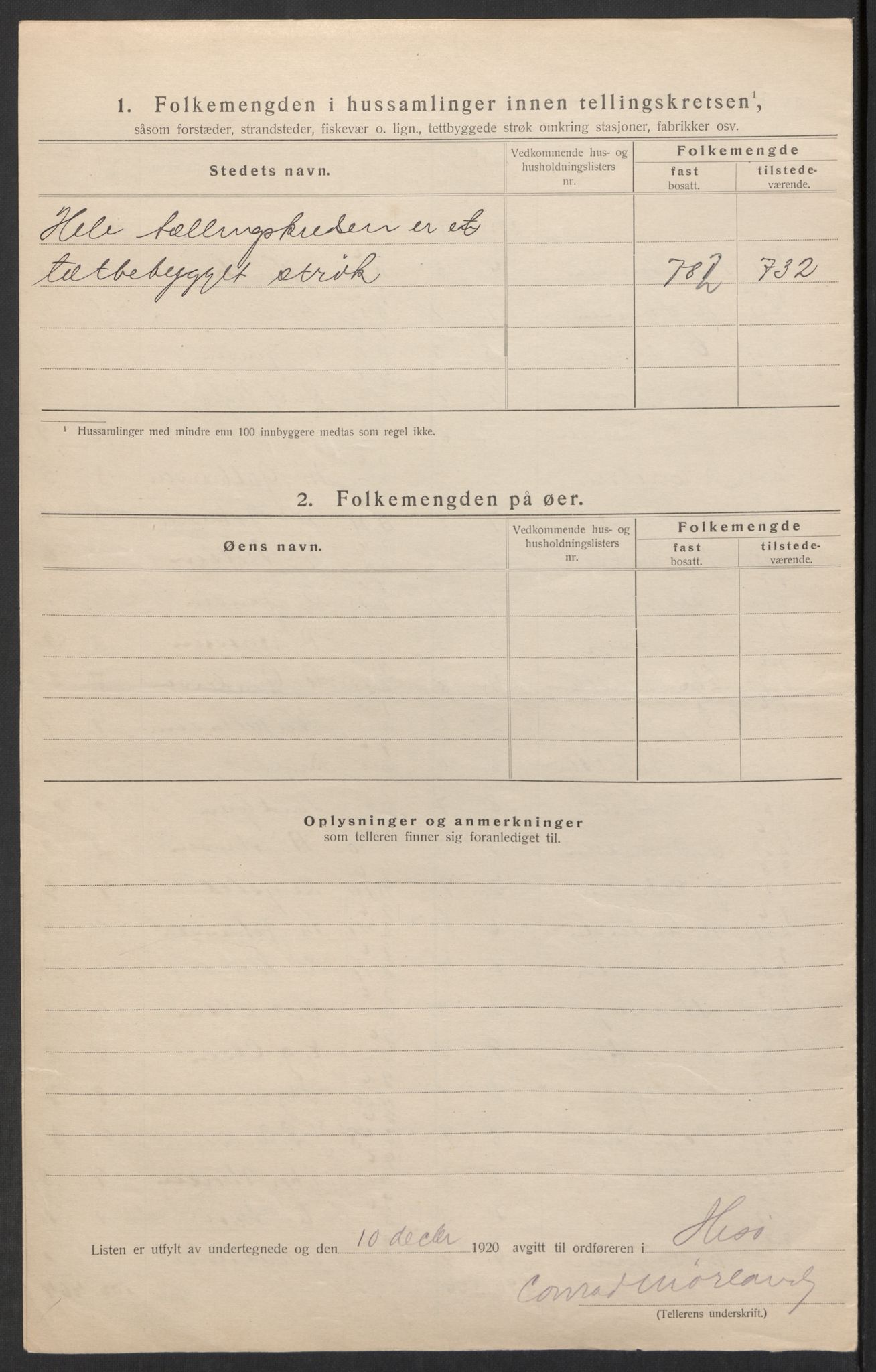 SAK, 1920 census for Hisøy, 1920, p. 15