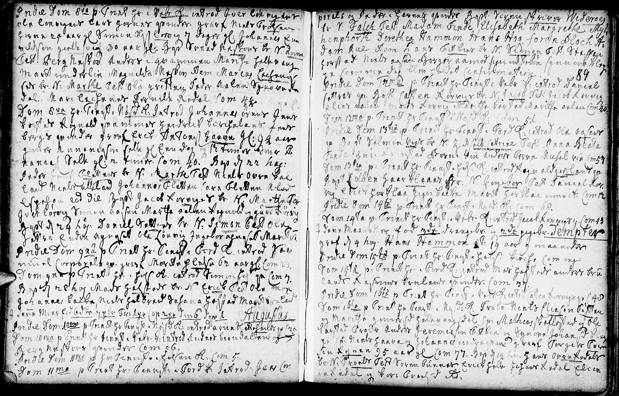 Førde sokneprestembete, AV/SAB-A-79901/H/Haa/Haaa/L0002: Parish register (official) no. A 2, 1728-1748, p. 89