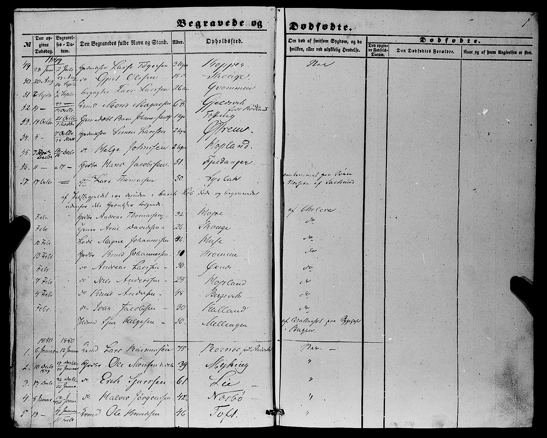 Lindås Sokneprestembete, SAB/A-76701/H/Haa: Parish register (official) no. A 15, 1848-1862, p. 7