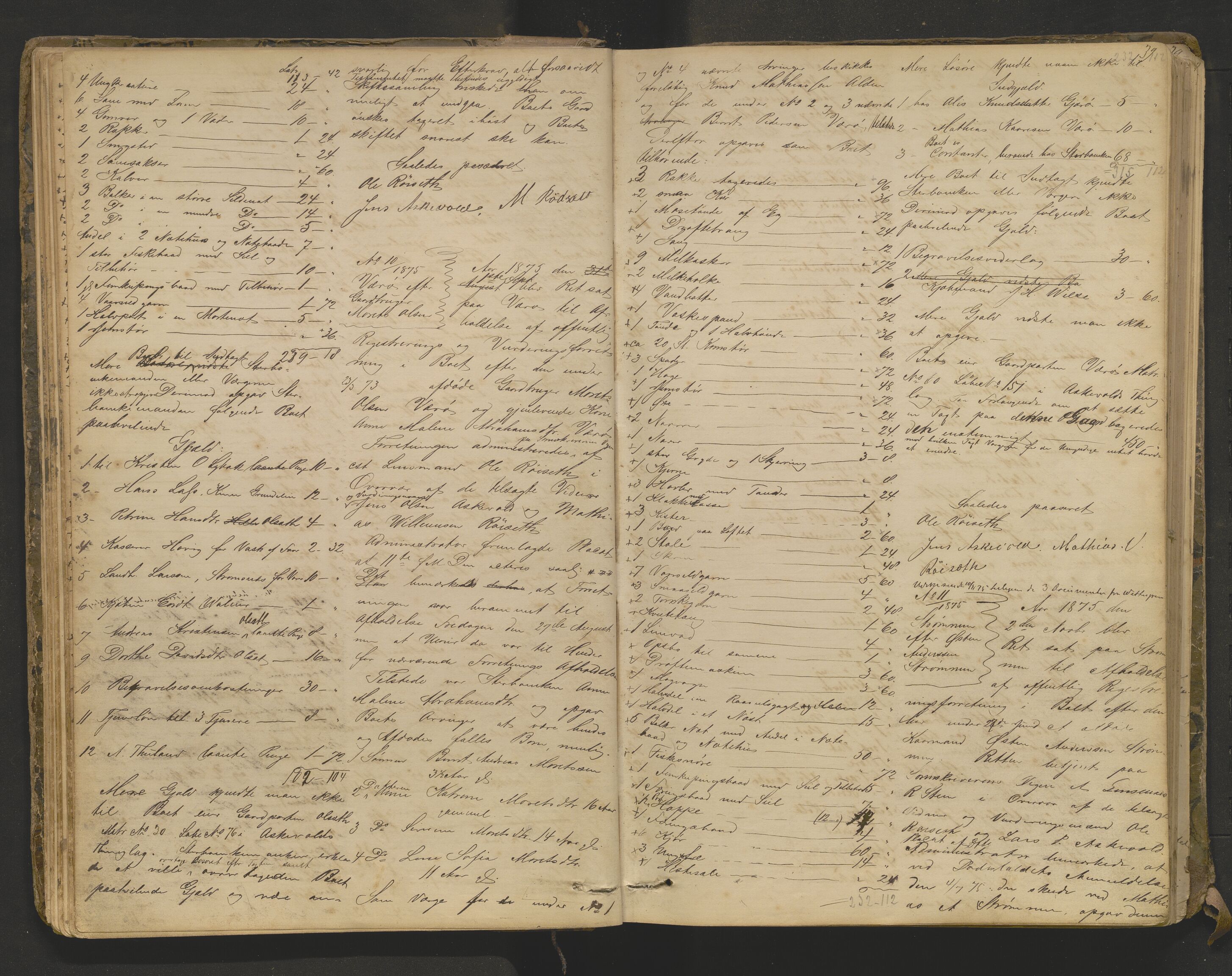 Lensmannen i Askvoll, AV/SAB-A-26301/0006/L0003: Registreringsprotokoll, 1869-1904, p. 38b-39a