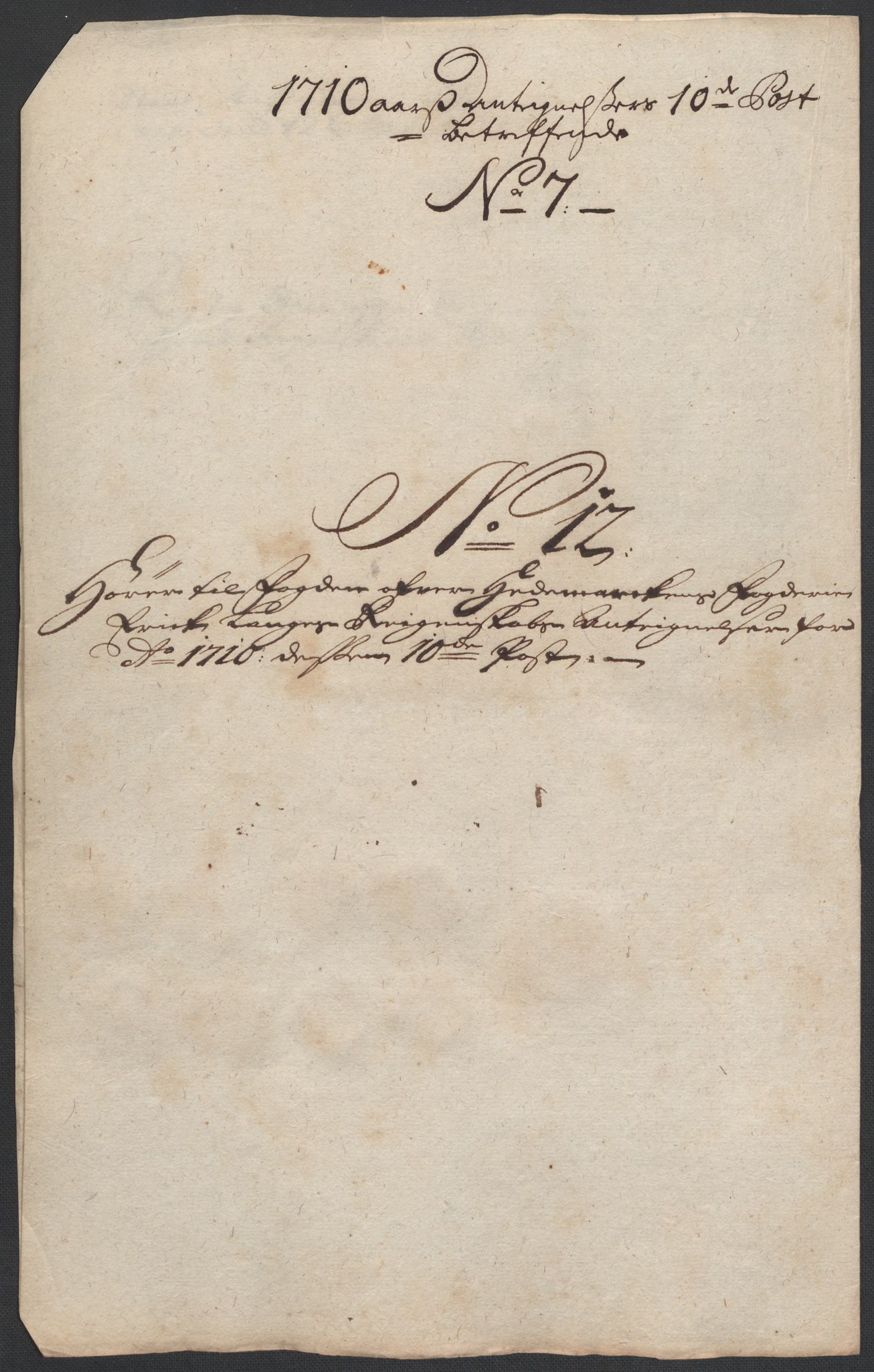 Rentekammeret inntil 1814, Reviderte regnskaper, Fogderegnskap, RA/EA-4092/R16/L1046: Fogderegnskap Hedmark, 1710, p. 378