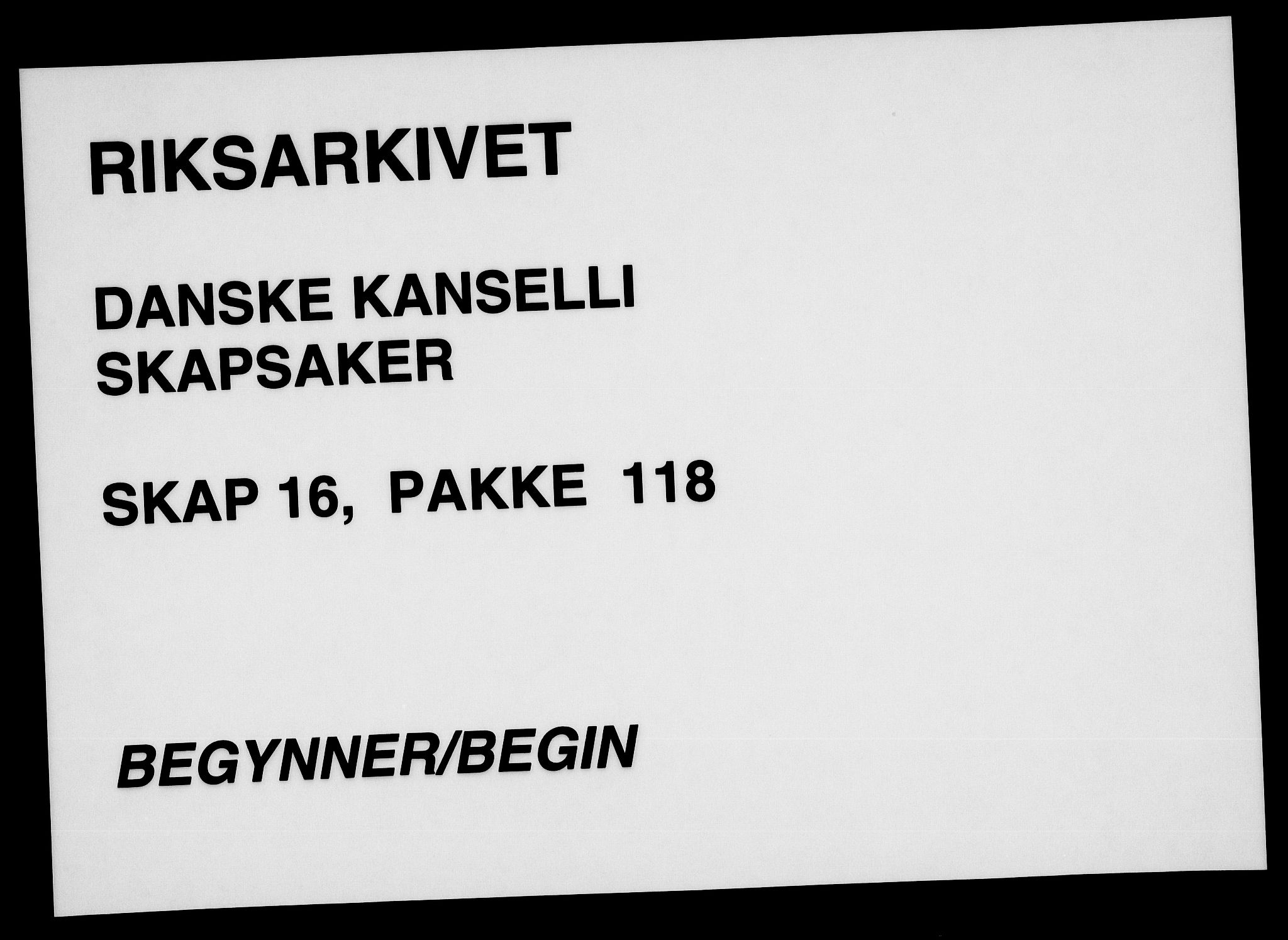 Danske Kanselli, Skapsaker, RA/EA-4061/F/L0132: Skap 16, pakke 102-119, 1591-1810, p. 358