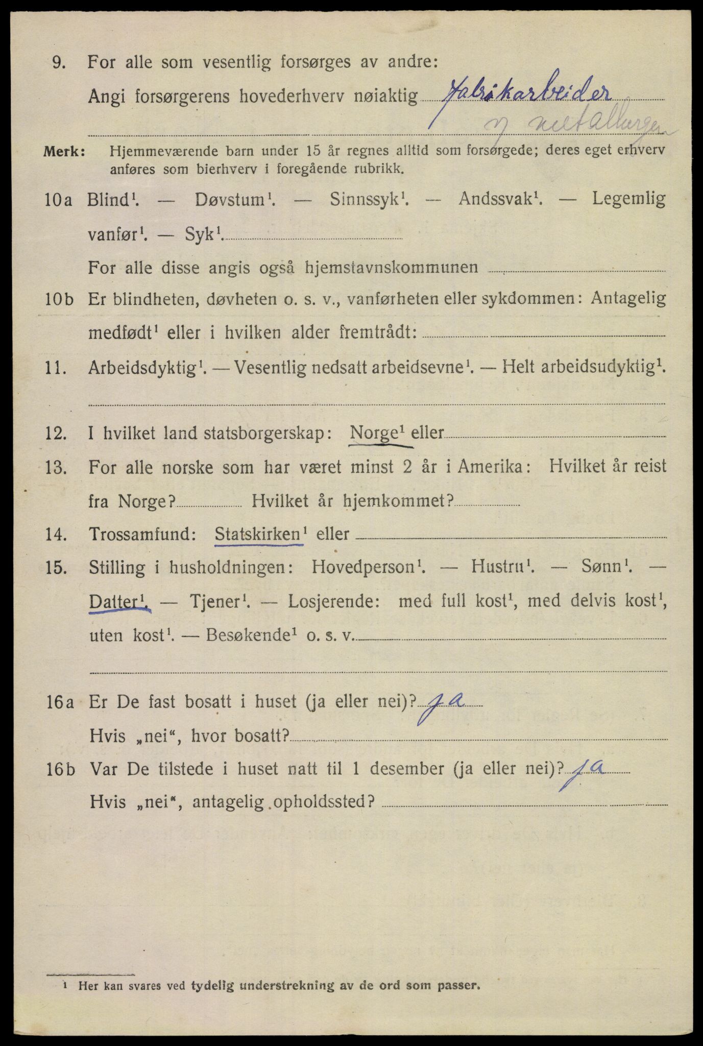 SAKO, 1920 census for Porsgrunn, 1920, p. 14772