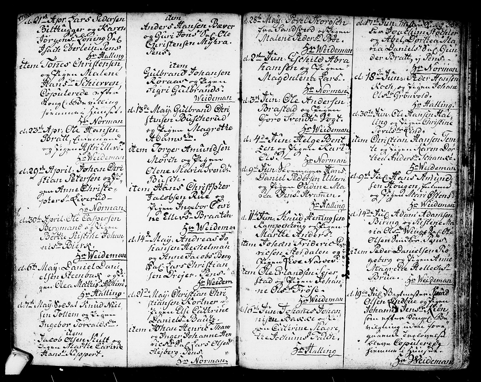 Kongsberg kirkebøker, SAKO/A-22/F/Fa/L0007: Parish register (official) no. I 7, 1795-1816, p. 354