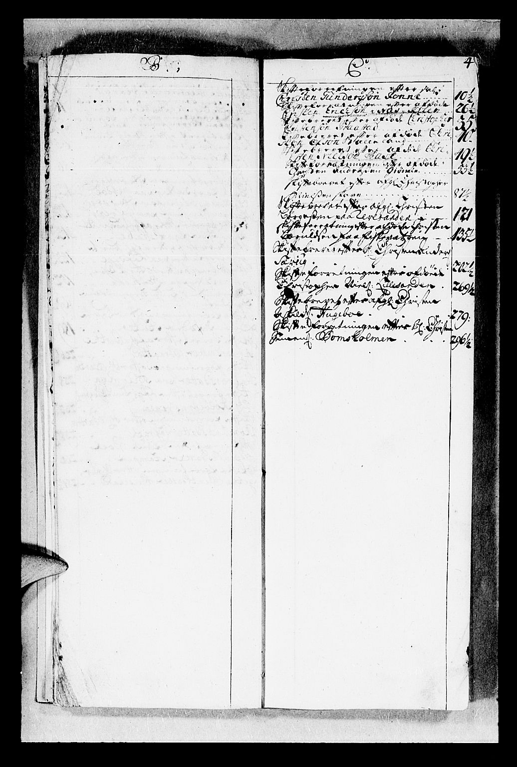 Nedenes sorenskriveri før 1824, AV/SAK-1221-0007/H/Hc/L0007: Skifteprotokoll med register nr 7, 1714-1720, p. 3b-4a