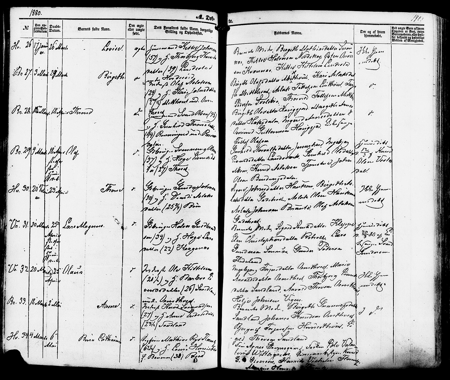 Kviteseid kirkebøker, AV/SAKO-A-276/F/Fa/L0007: Parish register (official) no. I 7, 1859-1881, p. 190