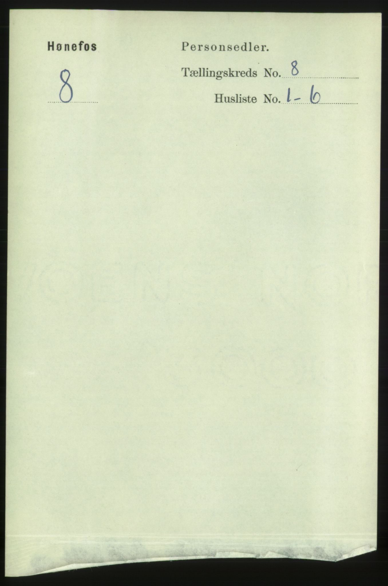 RA, 1891 census for 0601 Hønefoss, 1891, p. 1245