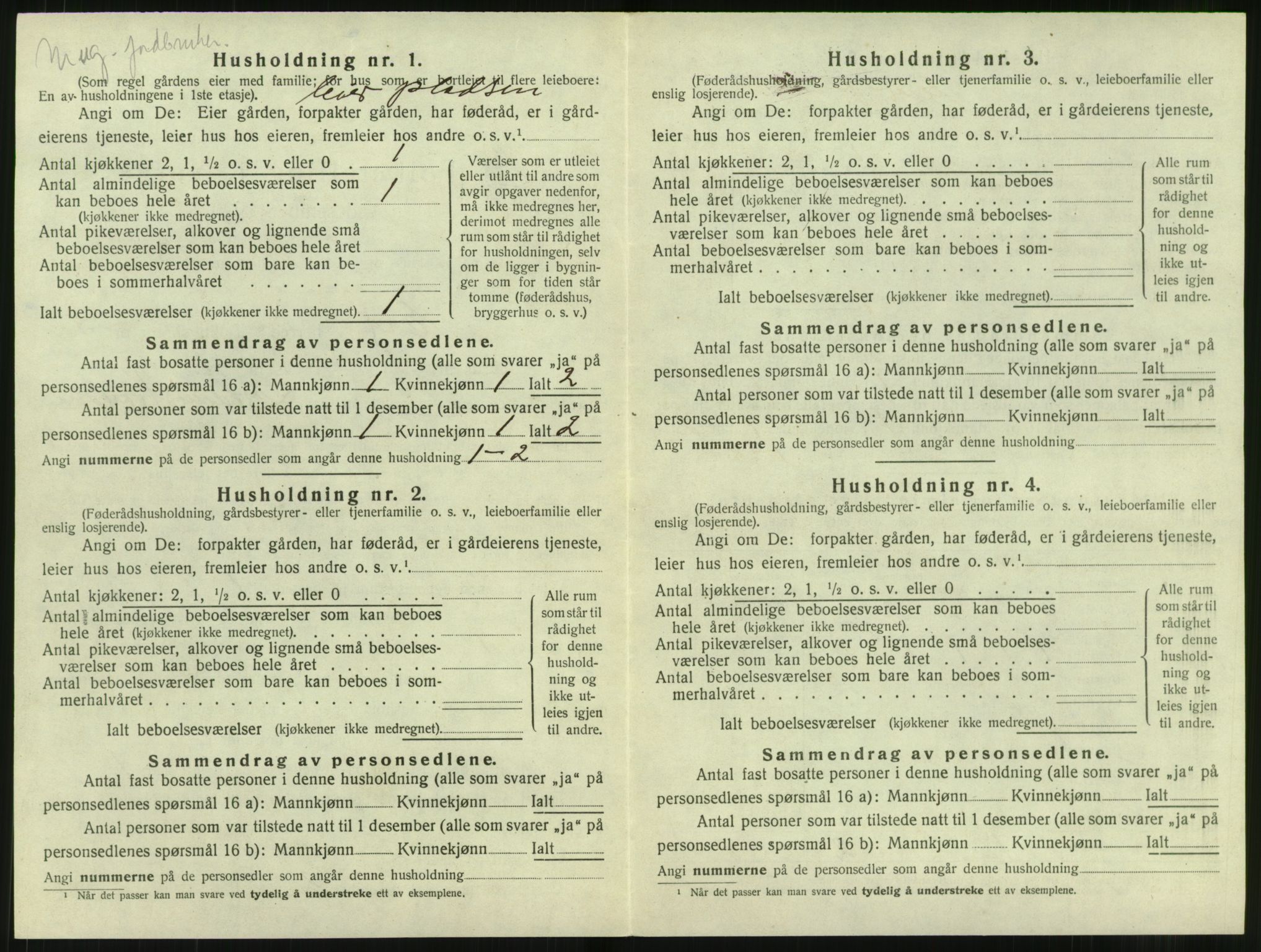 SAT, 1920 census for Eid, 1920, p. 164