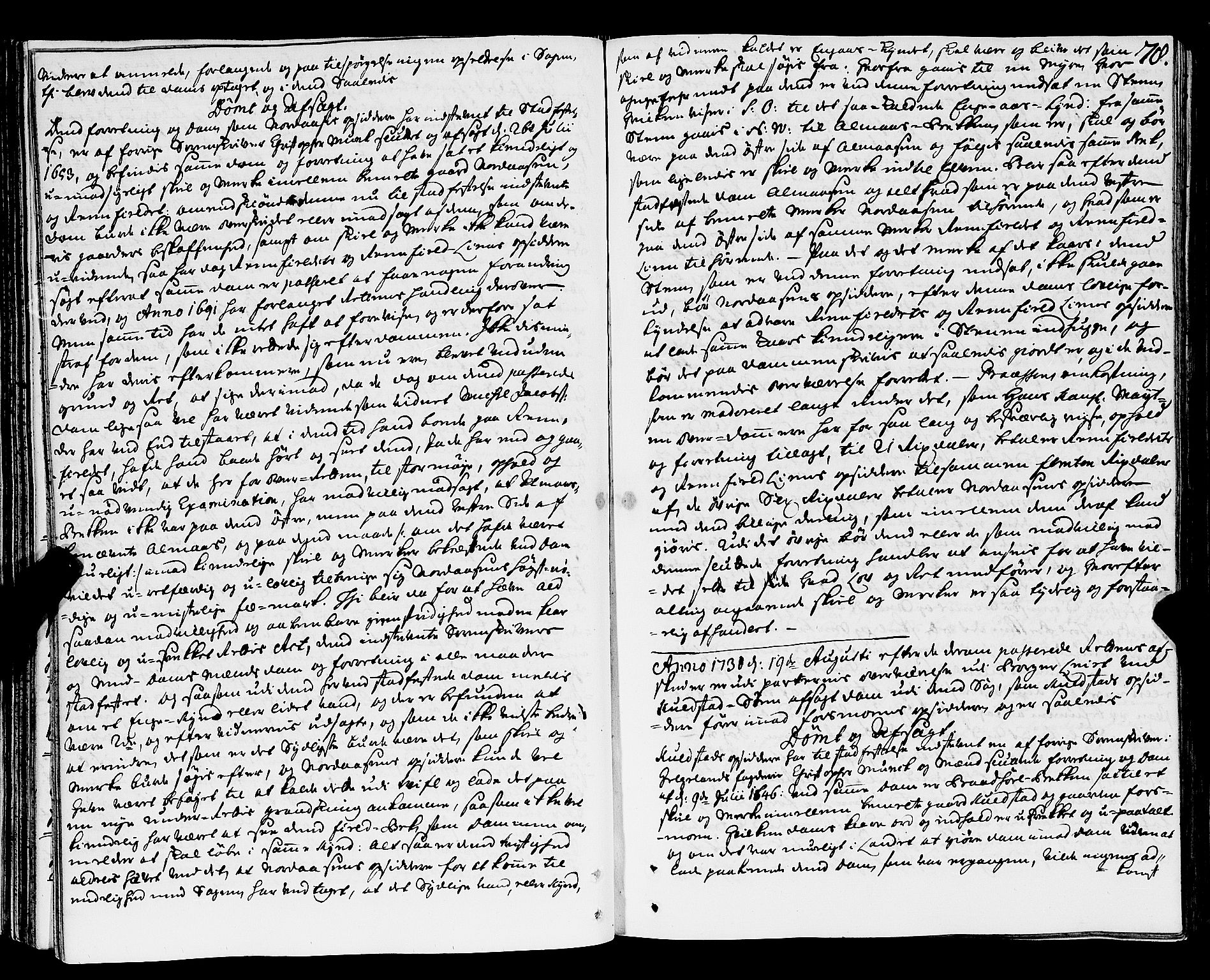 Nordland og Finnmarks lagstol, AV/SAT-A-5608/X/L0006: Justisprotokoll, 1730-1740, p. 77b-78a