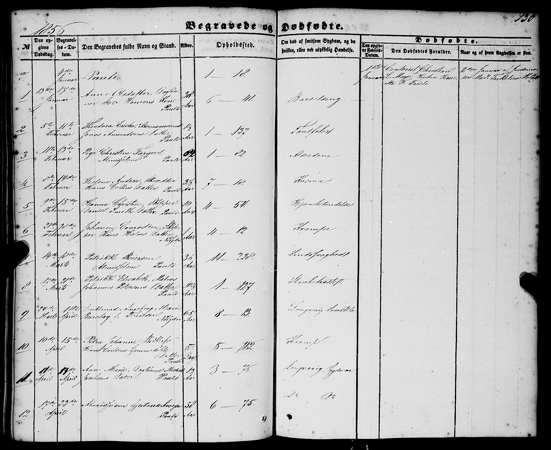 Nykirken Sokneprestembete, SAB/A-77101/H/Haa/L0042: Parish register (official) no. E 2, 1850-1868, p. 130