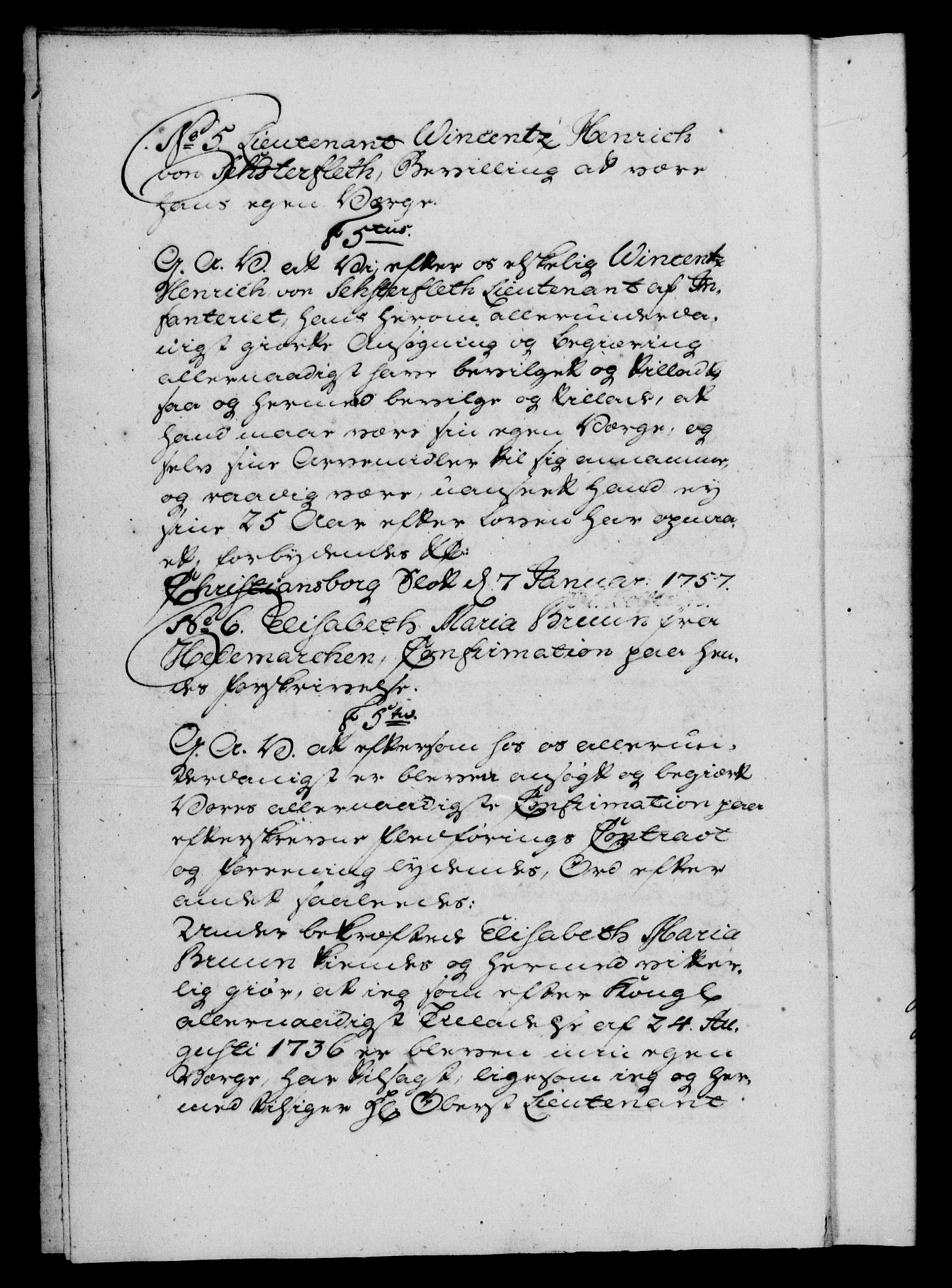 Danske Kanselli 1572-1799, AV/RA-EA-3023/F/Fc/Fca/Fcaa/L0040: Norske registre, 1757-1759, p. 3b