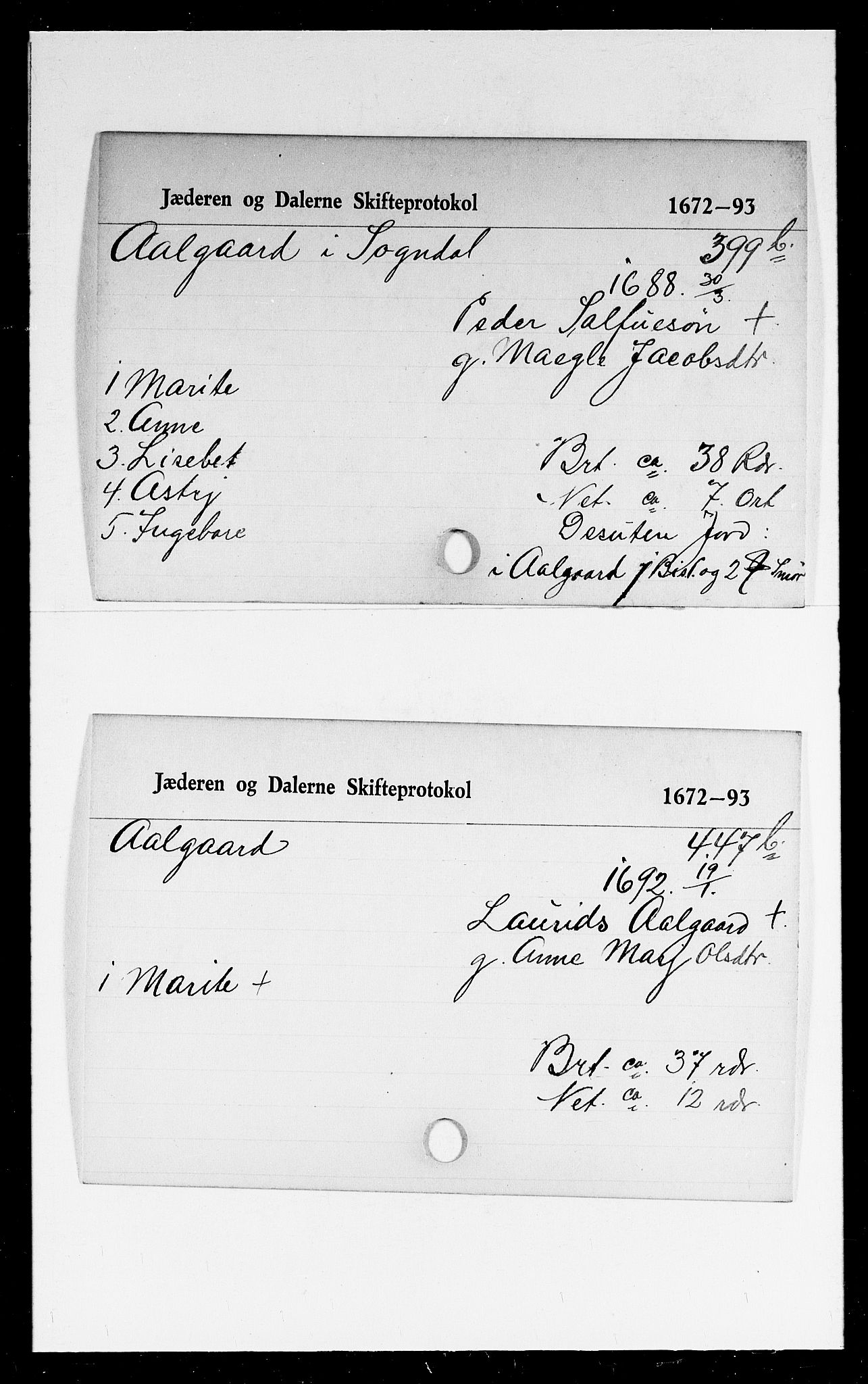 Jæren og Dalane sorenskriveri, AV/SAST-A-100306/5, 1672-1693, p. 5