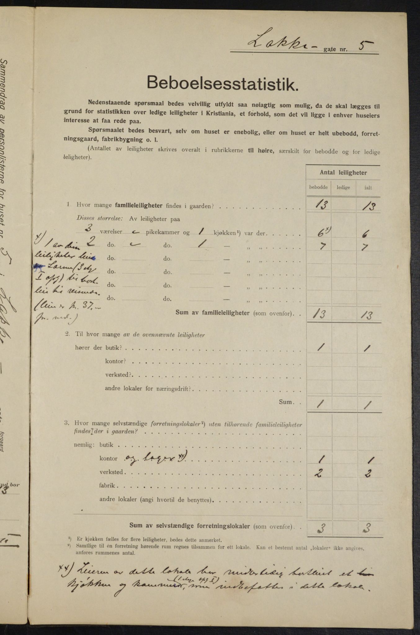 OBA, Municipal Census 1915 for Kristiania, 1915, p. 54810