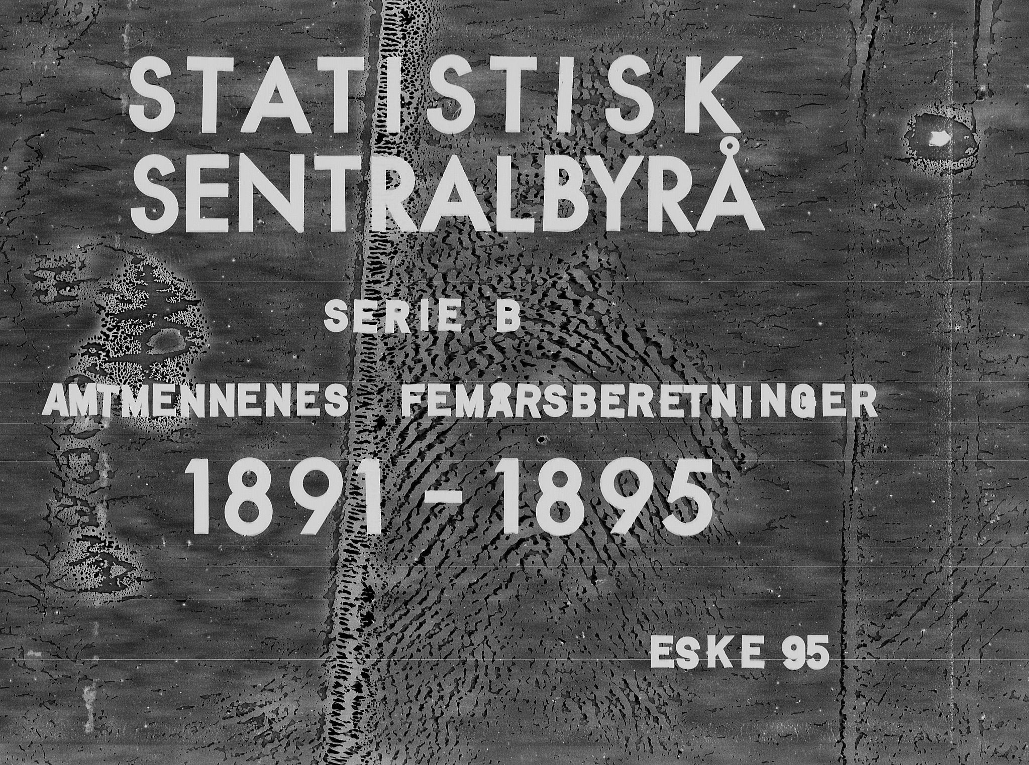 Statistisk sentralbyrå, Næringsøkonomiske emner, Generelt - Amtmennenes femårsberetninger, RA/S-2233/F/Fa/L0095: --, 1896-1900, p. 1