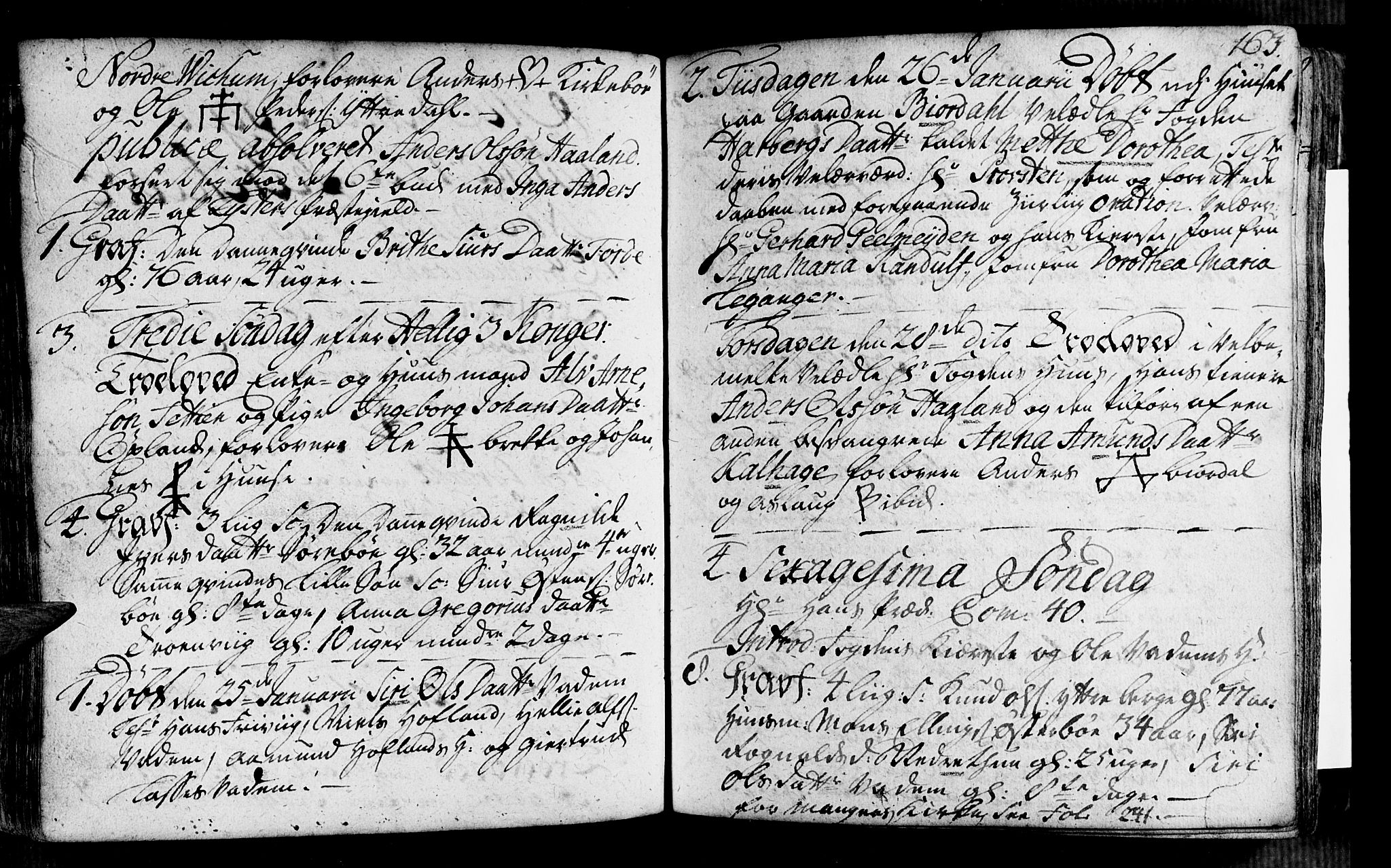 Vik sokneprestembete, AV/SAB-A-81501/H/Haa/Haaa/L0002: Parish register (official) no. A 2 / 3, 1740-1755, p. 163