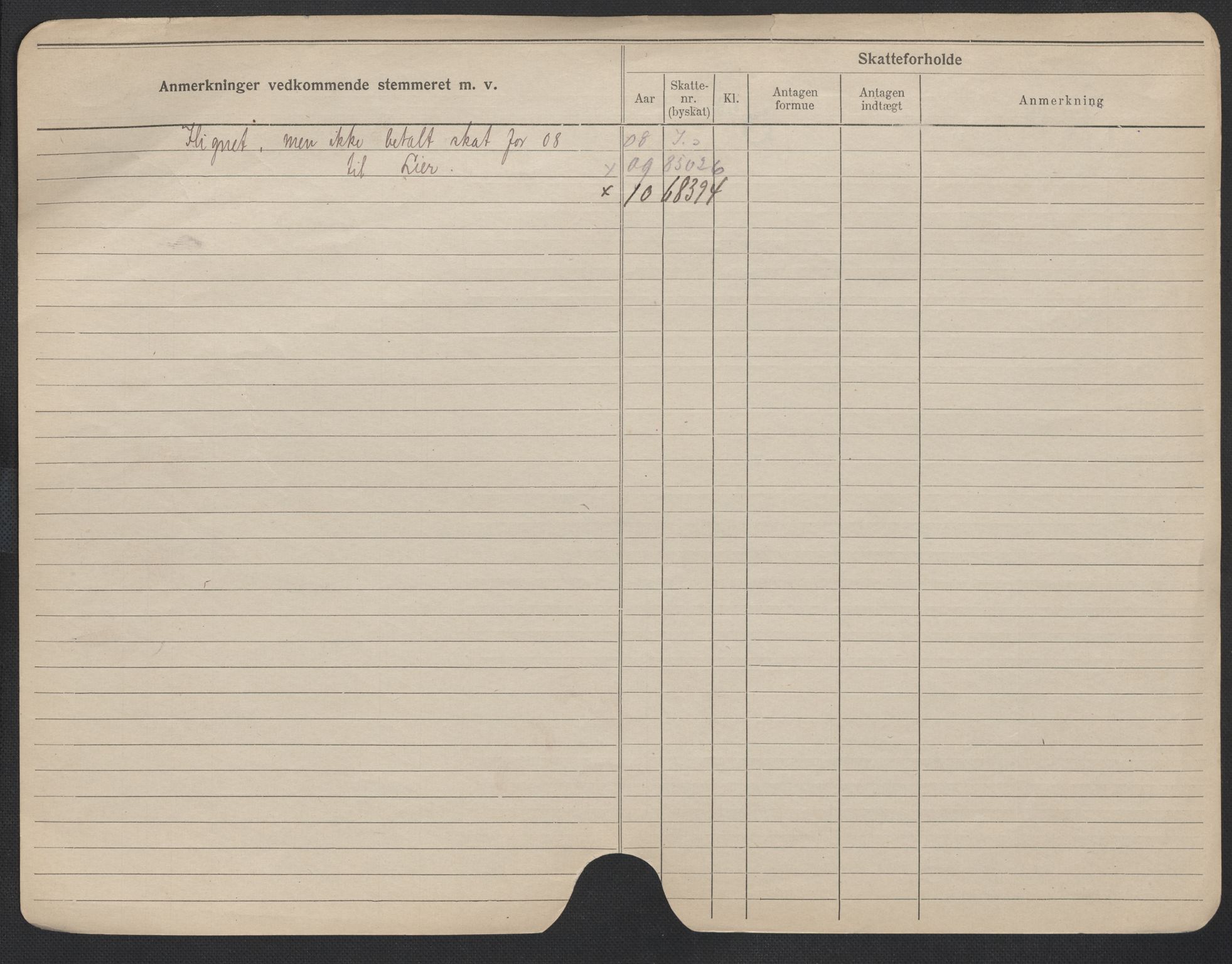 Oslo folkeregister, Registerkort, SAO/A-11715/F/Fa/Fac/L0009: Menn, 1906-1914, p. 25b