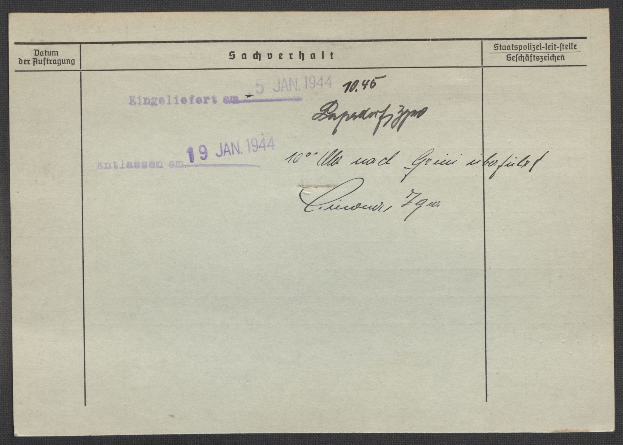 Befehlshaber der Sicherheitspolizei und des SD, AV/RA-RAFA-5969/E/Ea/Eaa/L0010: Register over norske fanger i Møllergata 19: Sø-Å, 1940-1945, p. 371