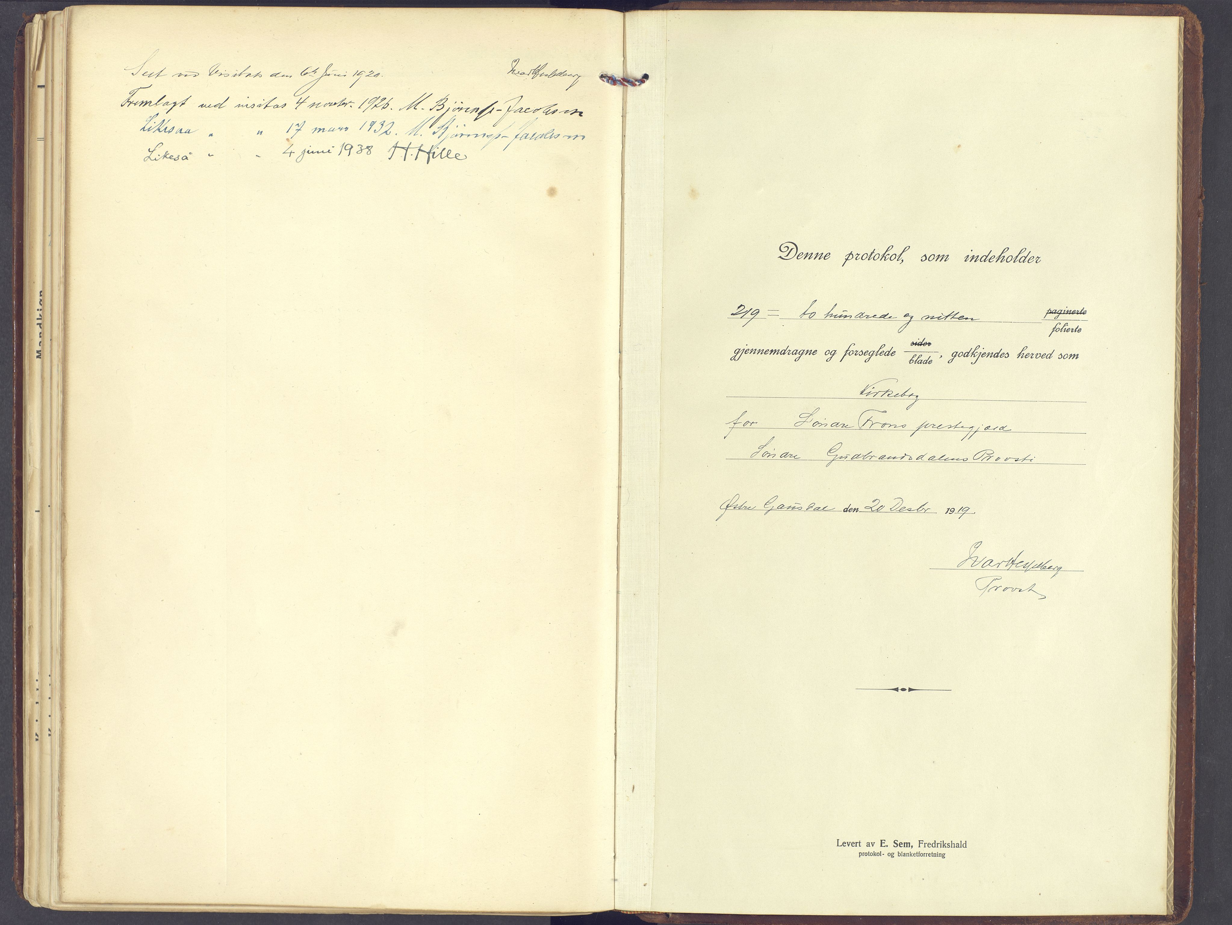 Sør-Fron prestekontor, AV/SAH-PREST-010/H/Ha/Haa/L0005: Parish register (official) no. 5, 1920-1933