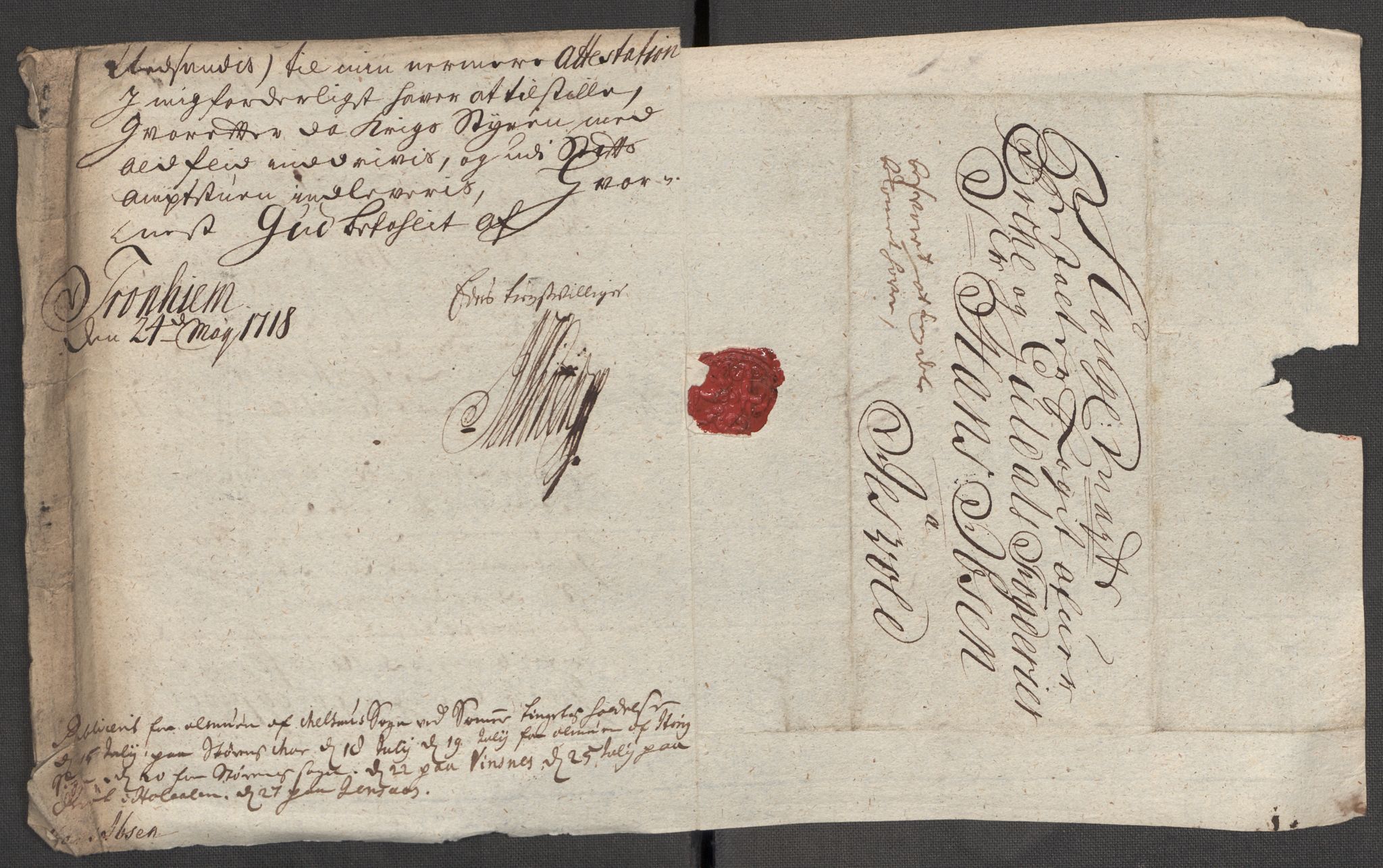 Rentekammeret inntil 1814, Reviderte regnskaper, Fogderegnskap, RA/EA-4092/R60/L3971: Fogderegnskap Orkdal og Gauldal, 1718, p. 153