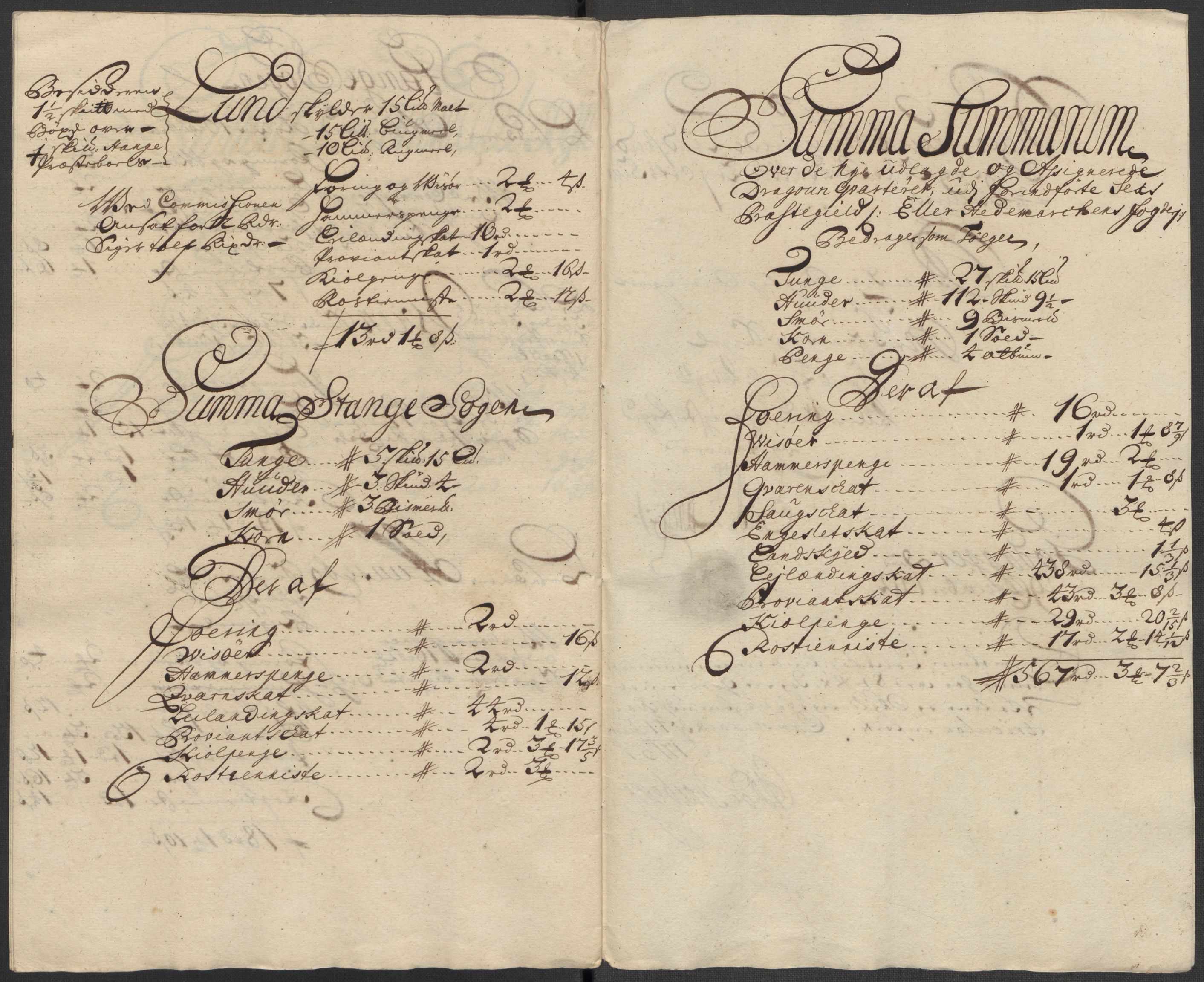 Rentekammeret inntil 1814, Reviderte regnskaper, Fogderegnskap, AV/RA-EA-4092/R16/L1049: Fogderegnskap Hedmark, 1712, p. 250