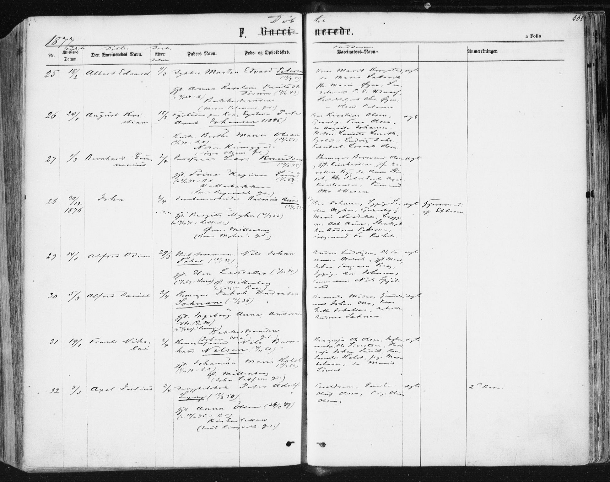 Ministerialprotokoller, klokkerbøker og fødselsregistre - Sør-Trøndelag, AV/SAT-A-1456/604/L0186: Parish register (official) no. 604A07, 1866-1877, p. 665