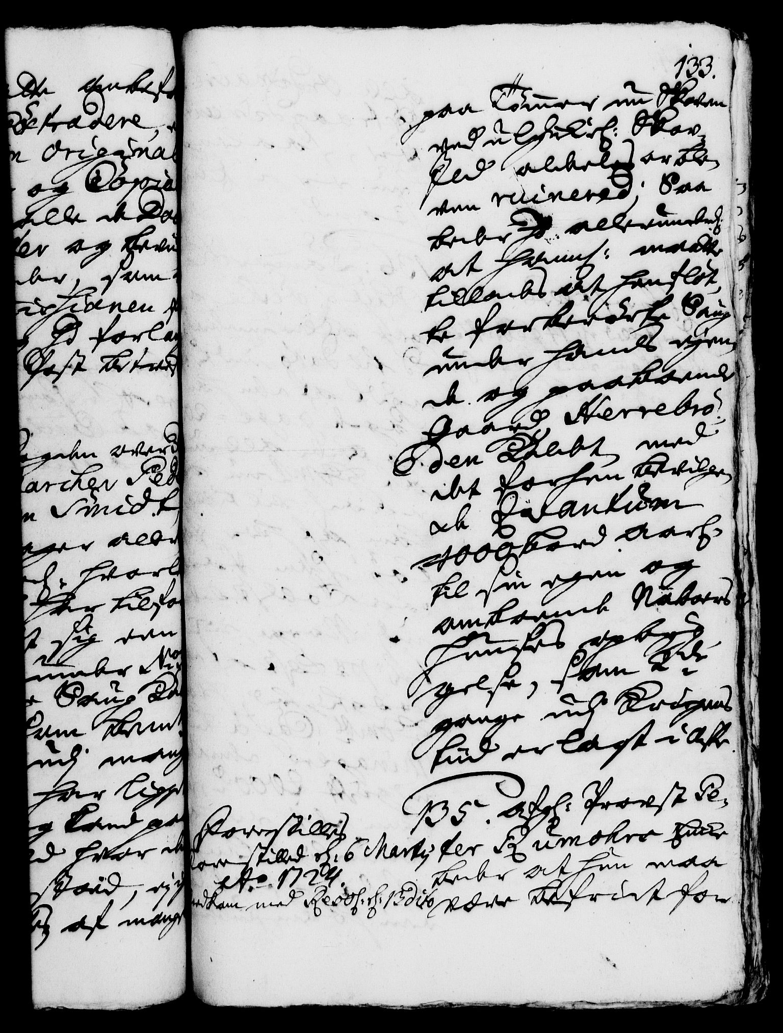 Rentekammeret, Kammerkanselliet, AV/RA-EA-3111/G/Gh/Gha/L0006: Norsk ekstraktmemorialprotokoll (merket RK 53.51), 1723-1724, p. 133