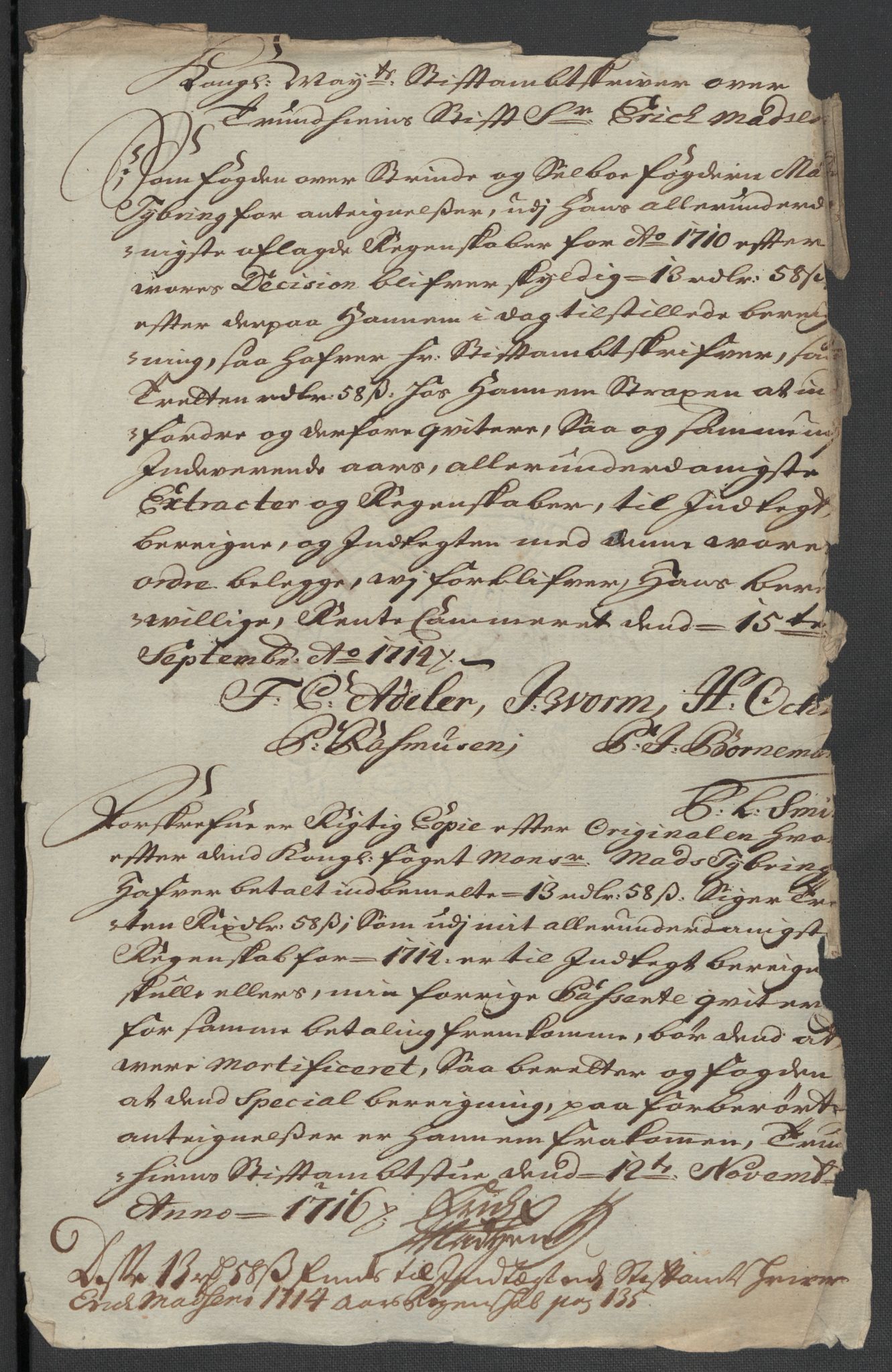 Rentekammeret inntil 1814, Reviderte regnskaper, Fogderegnskap, AV/RA-EA-4092/R61/L4111: Fogderegnskap Strinda og Selbu, 1709-1710, p. 501