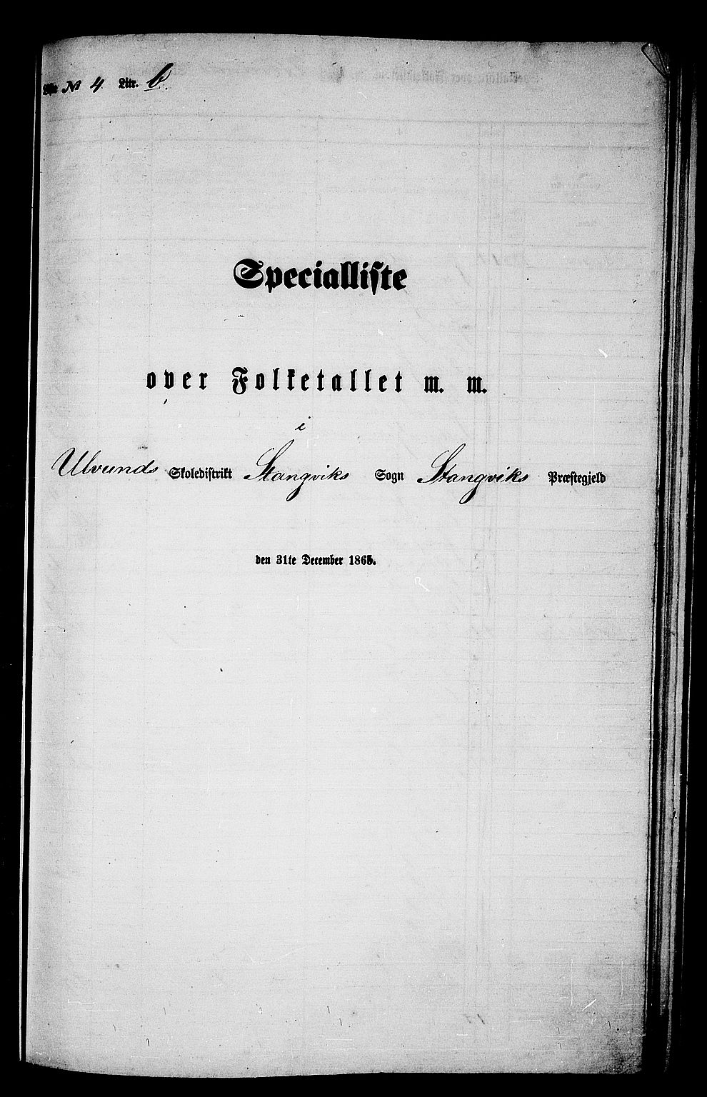 RA, 1865 census for Stangvik, 1865, p. 88