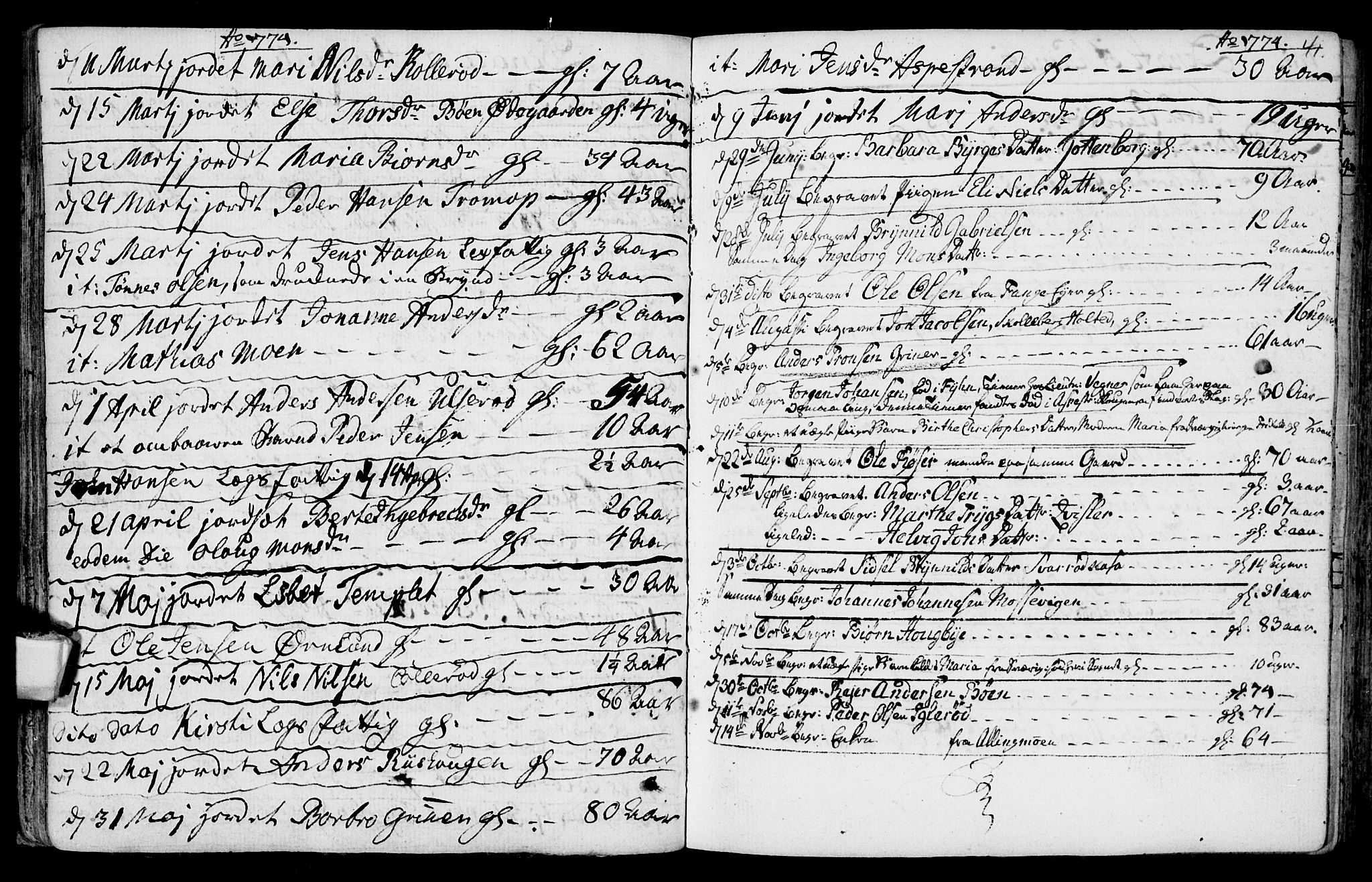 Aremark prestekontor Kirkebøker, SAO/A-10899/F/Fa/L0003: Parish register (official) no. I 3, 1745-1795, p. 41