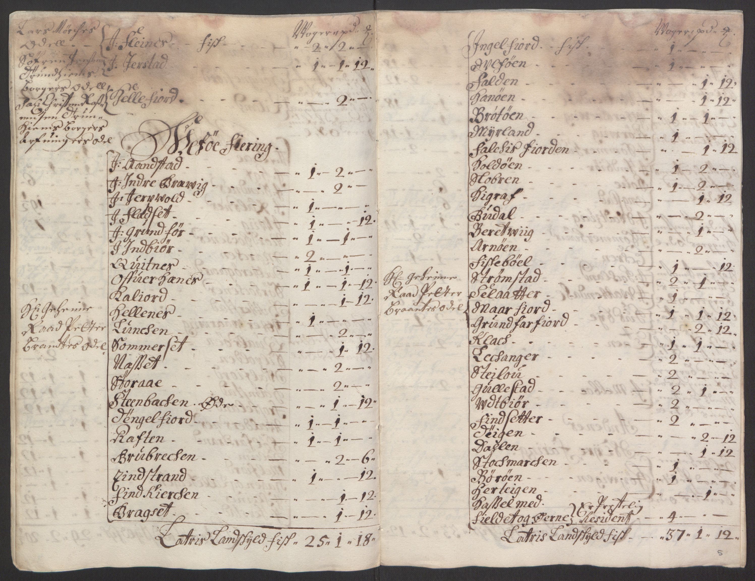 Rentekammeret inntil 1814, Reviderte regnskaper, Fogderegnskap, AV/RA-EA-4092/R67/L4677: Fogderegnskap Vesterålen, Andenes og Lofoten, 1694-1695, p. 64